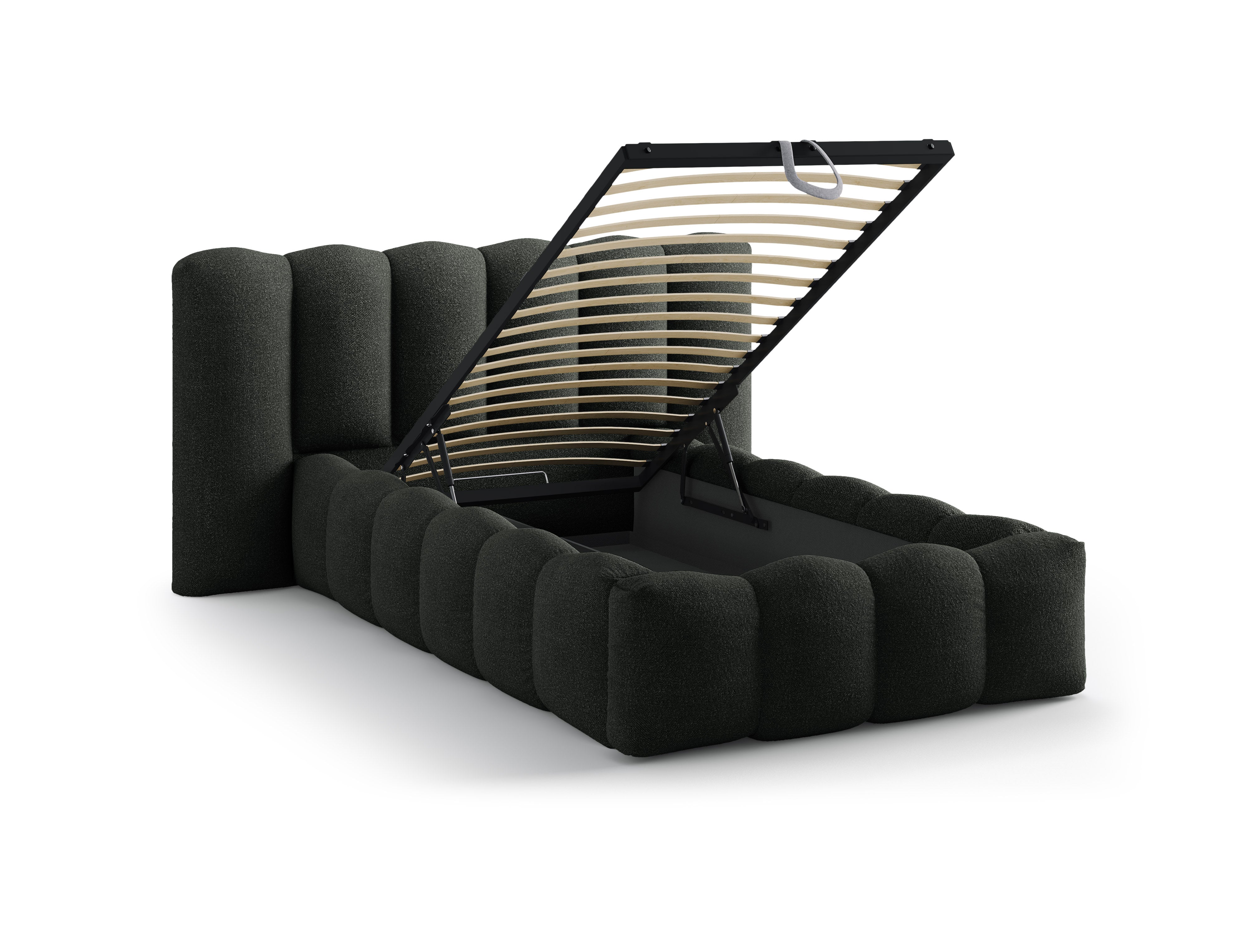 Bett LUPINE schwarzes Boucle