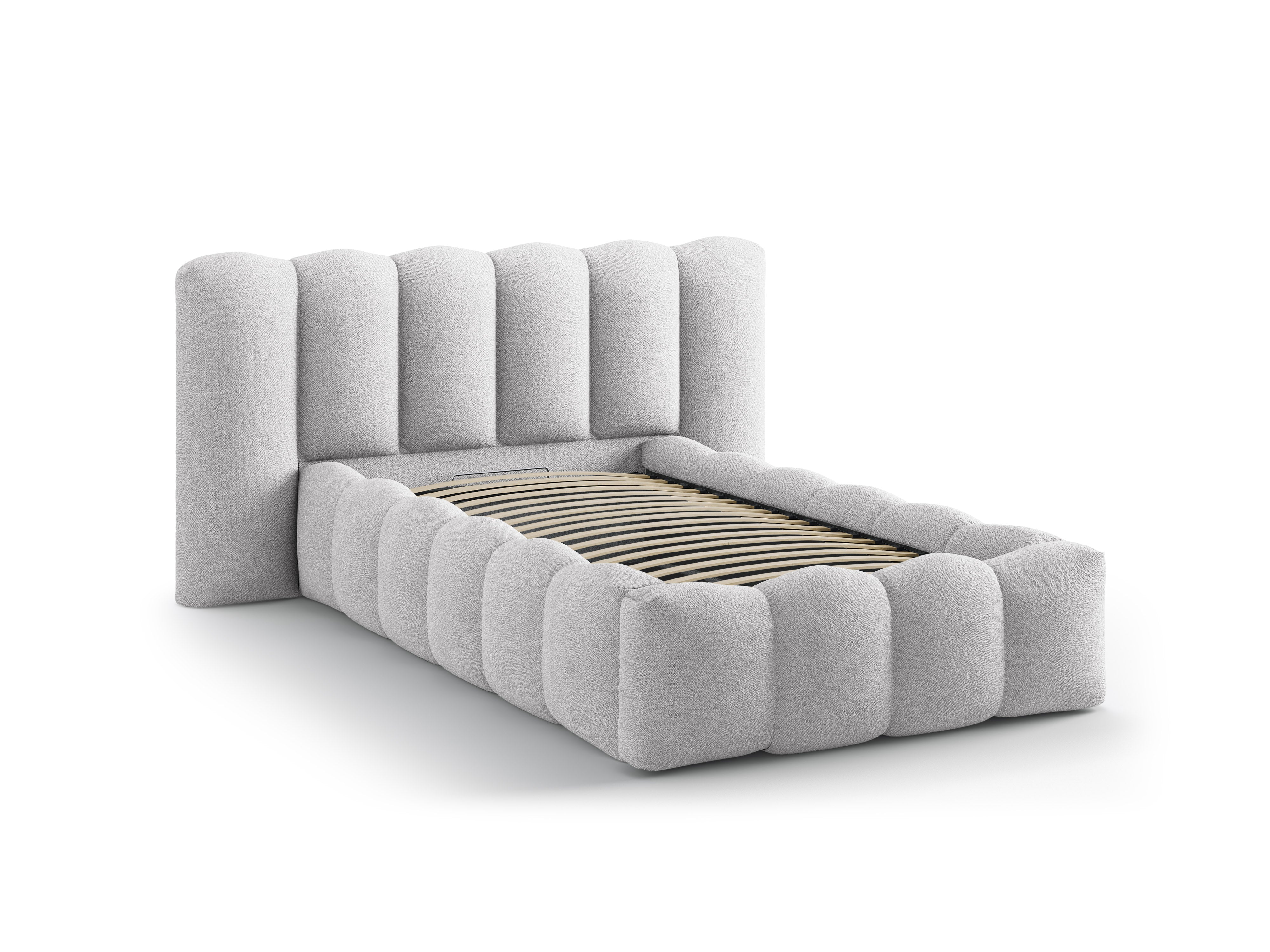 LUPINE Bed Light Gray Boucle
