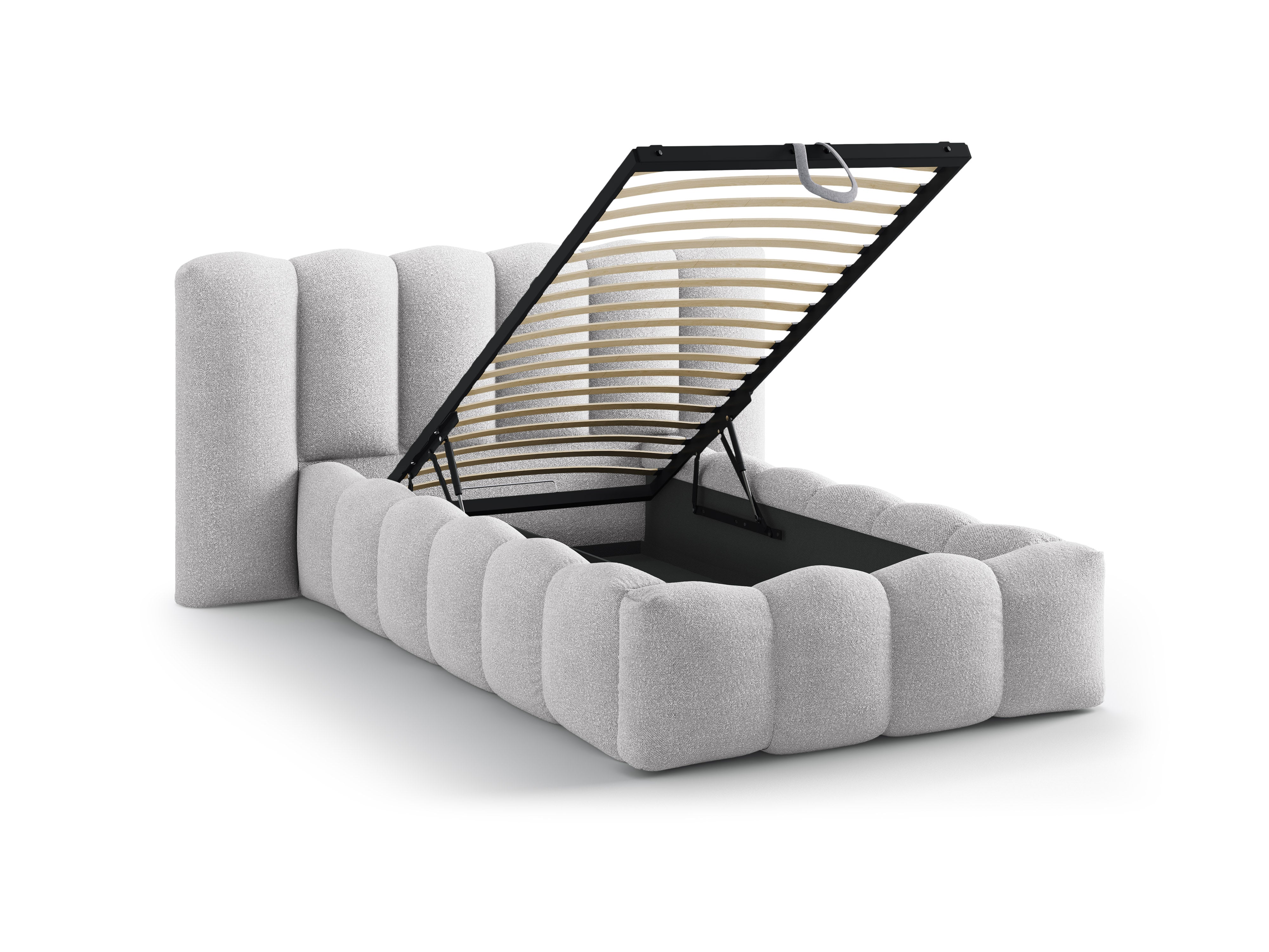 LUPINE Bed Light Gray Boucle