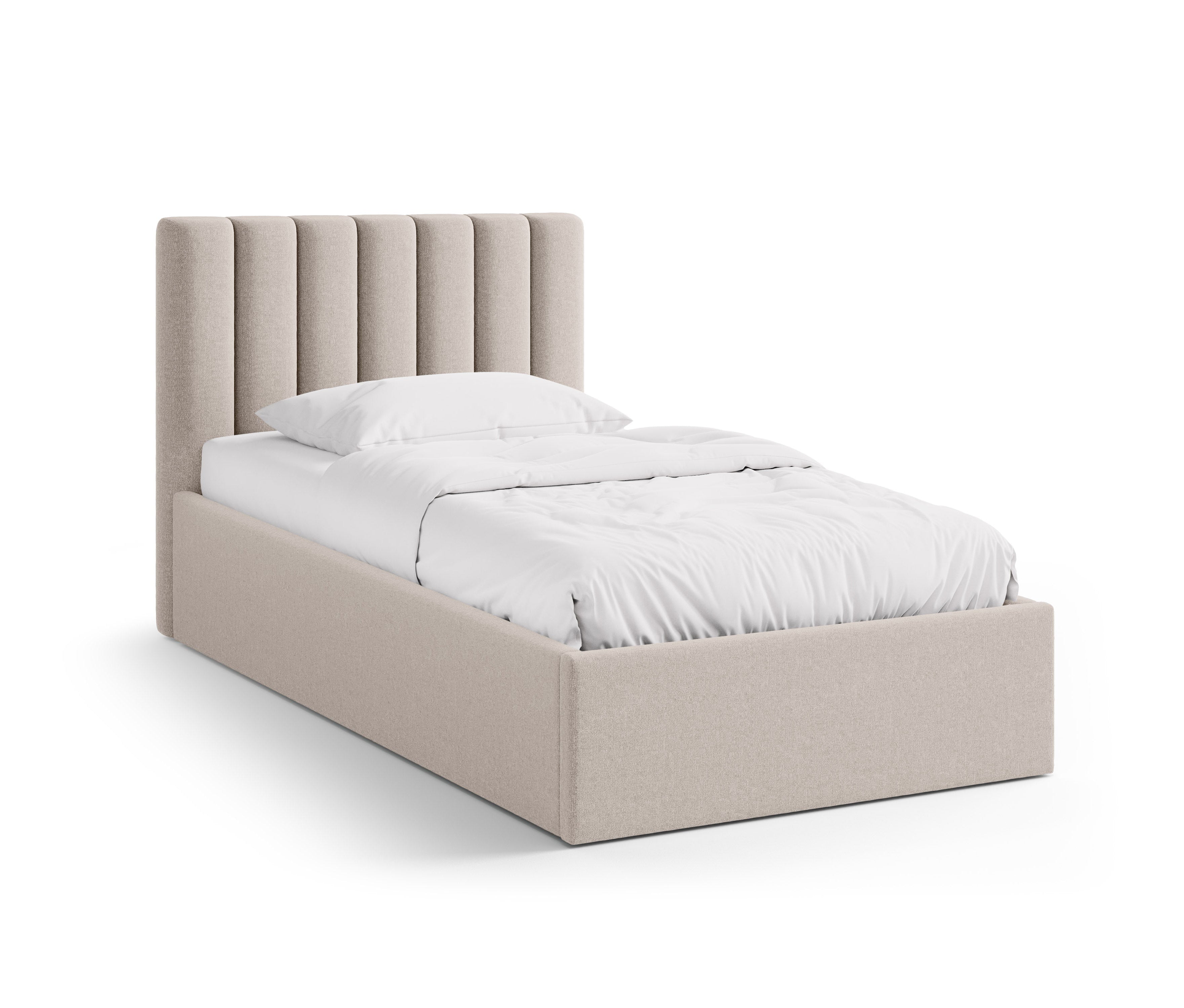 Einzelbett mit Bettkasten ALLISON cappuccino