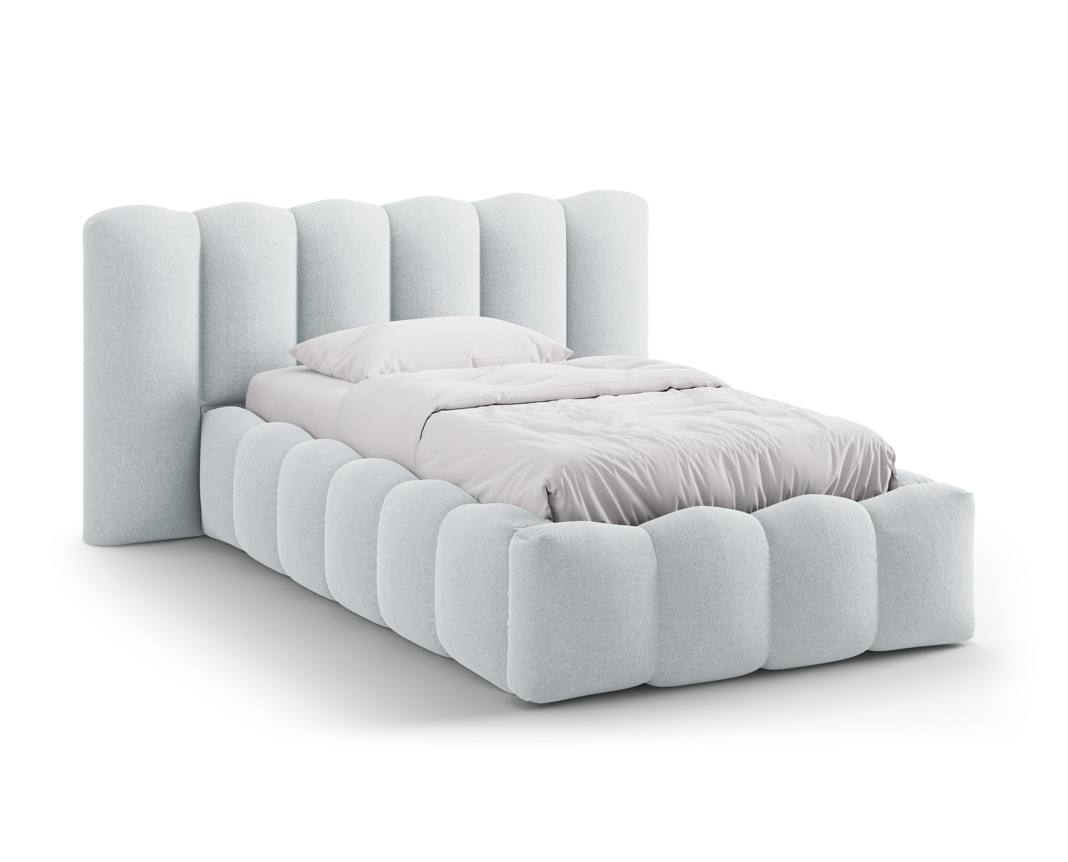 Bett LUPINE hellgrau