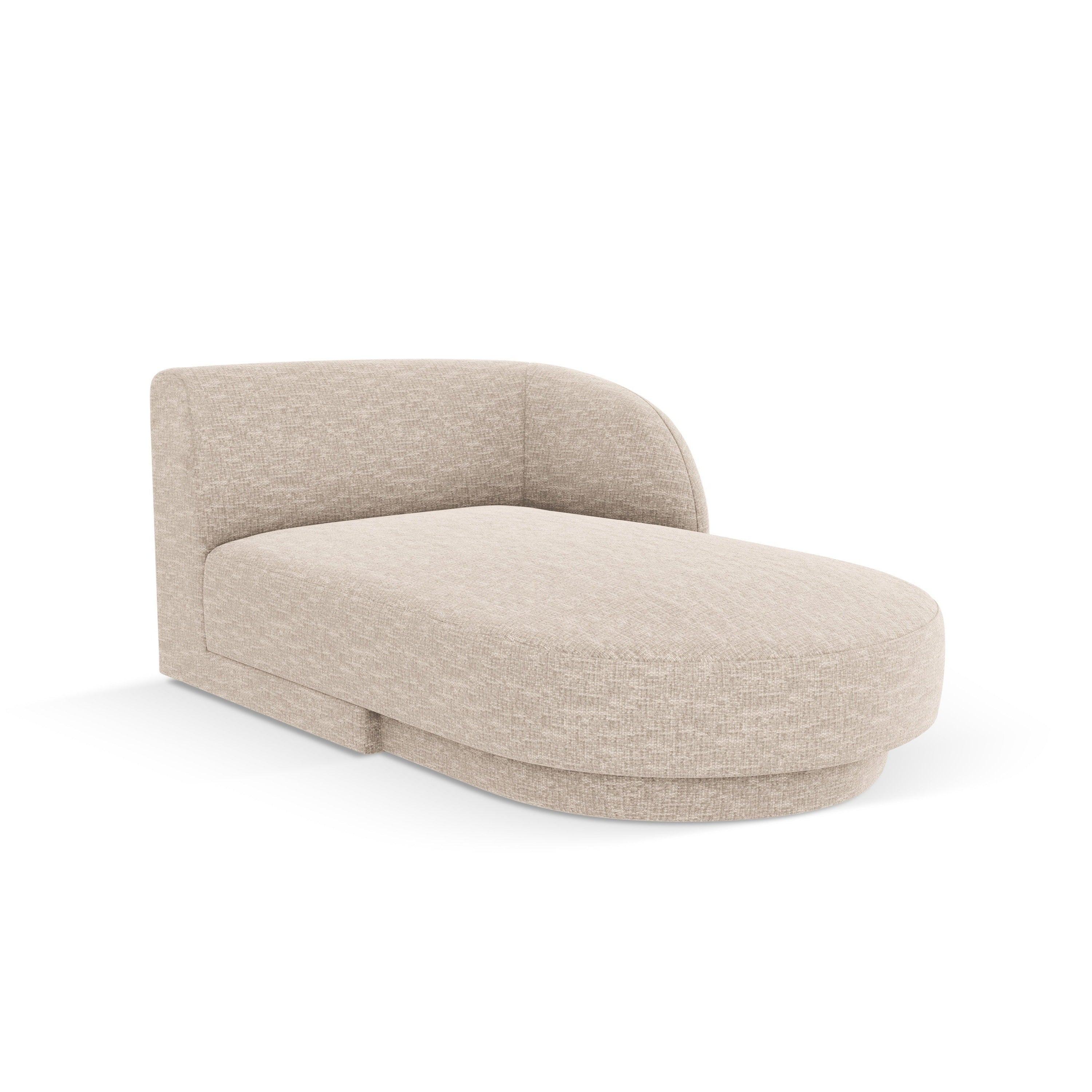 Rechtsseitiger Sessel MILEY beige Chenille