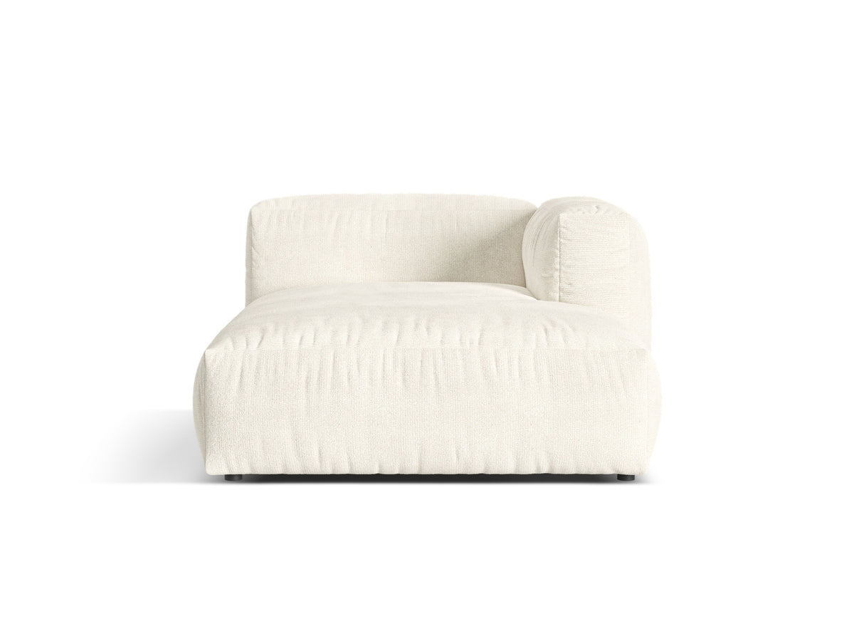 Szezlong prawostronny MARTINA ecru boucle – Micadoni