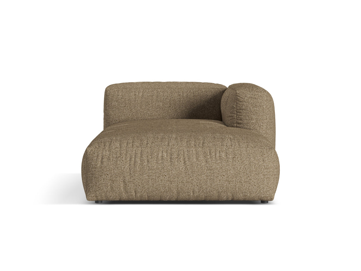 Szezlong prawostronny MARTINA cappuccino boucle – Micadoni