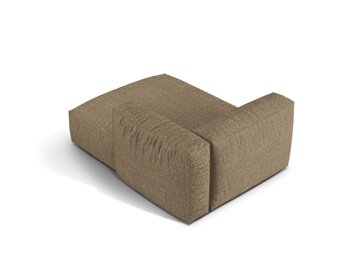 Szezlong prawostronny MARTINA cappuccino boucle – ujęcie tylne