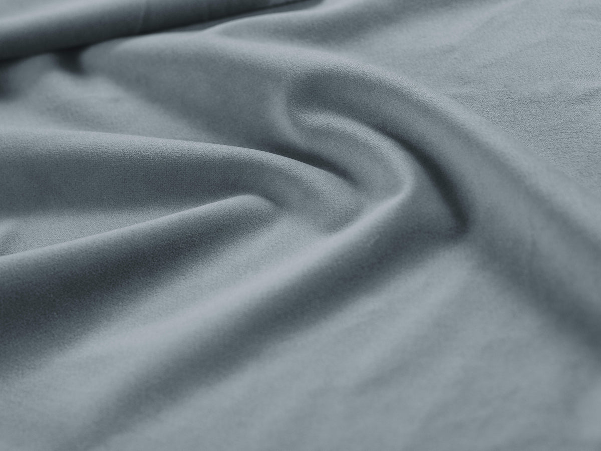 Sofalängssofa aus Samt, rechts BELLIS, blau