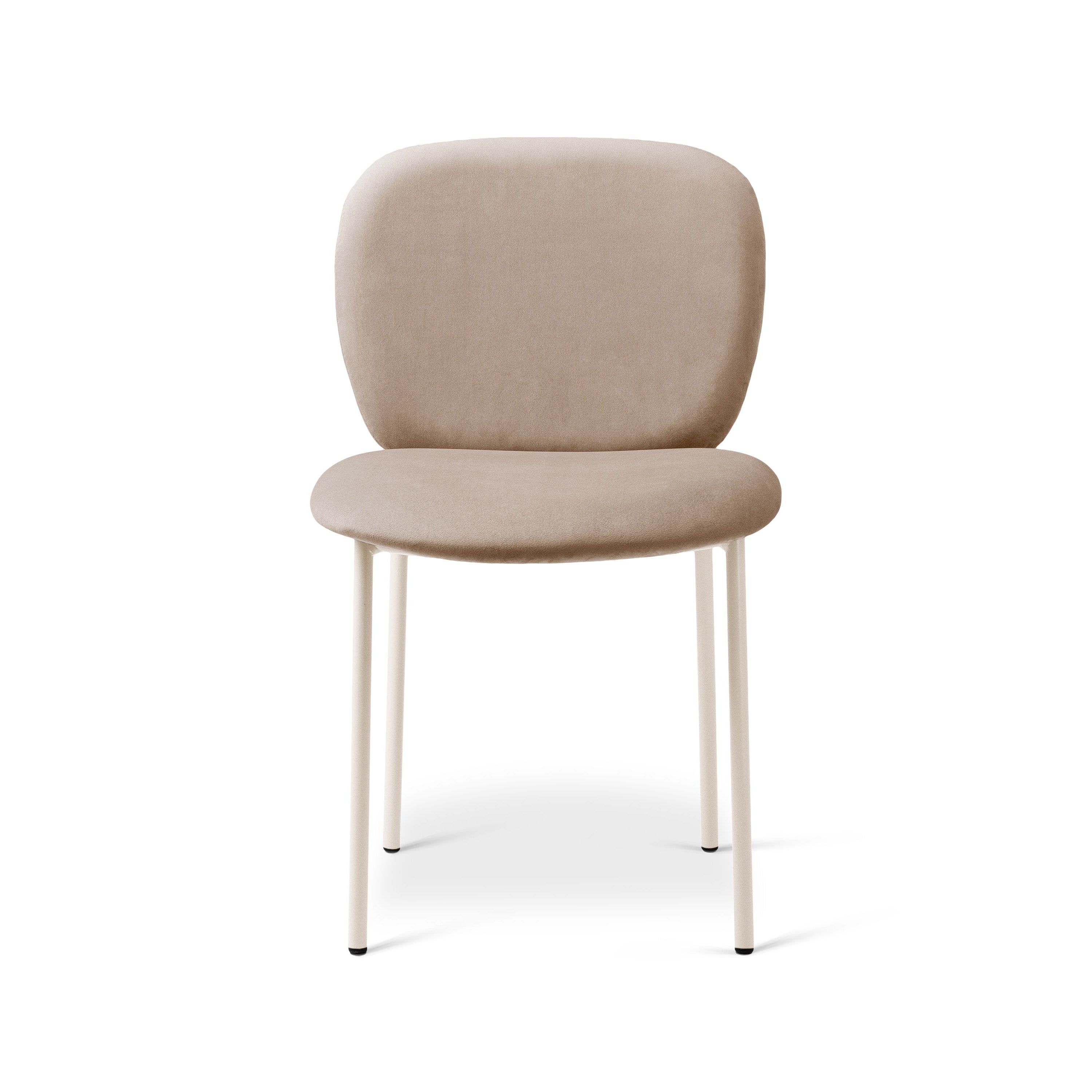 Samtstuhl CAROLINE mandelbeige