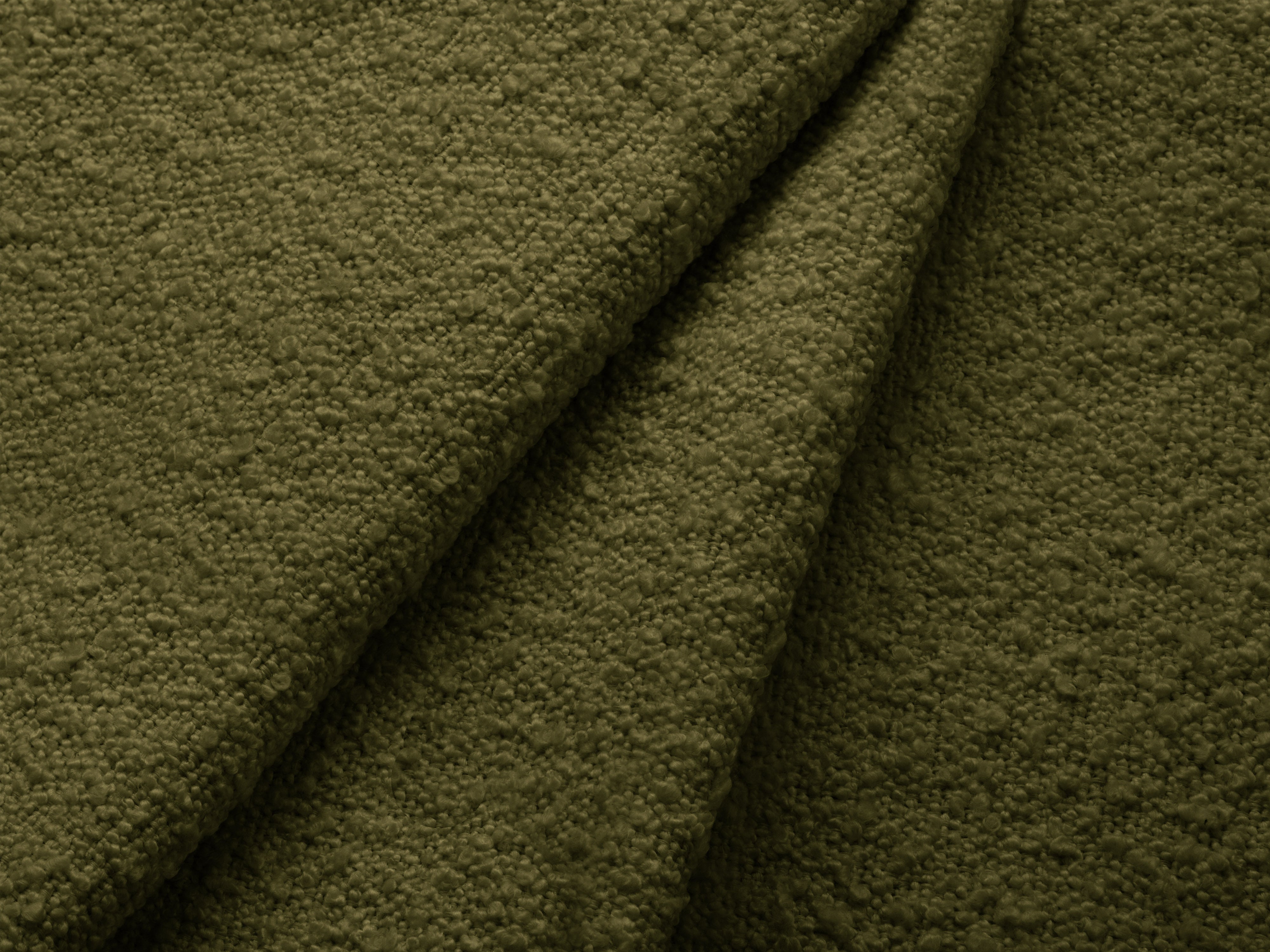 Symmetrisches 5-Sitzer-Sofa MILEY grün Boucle