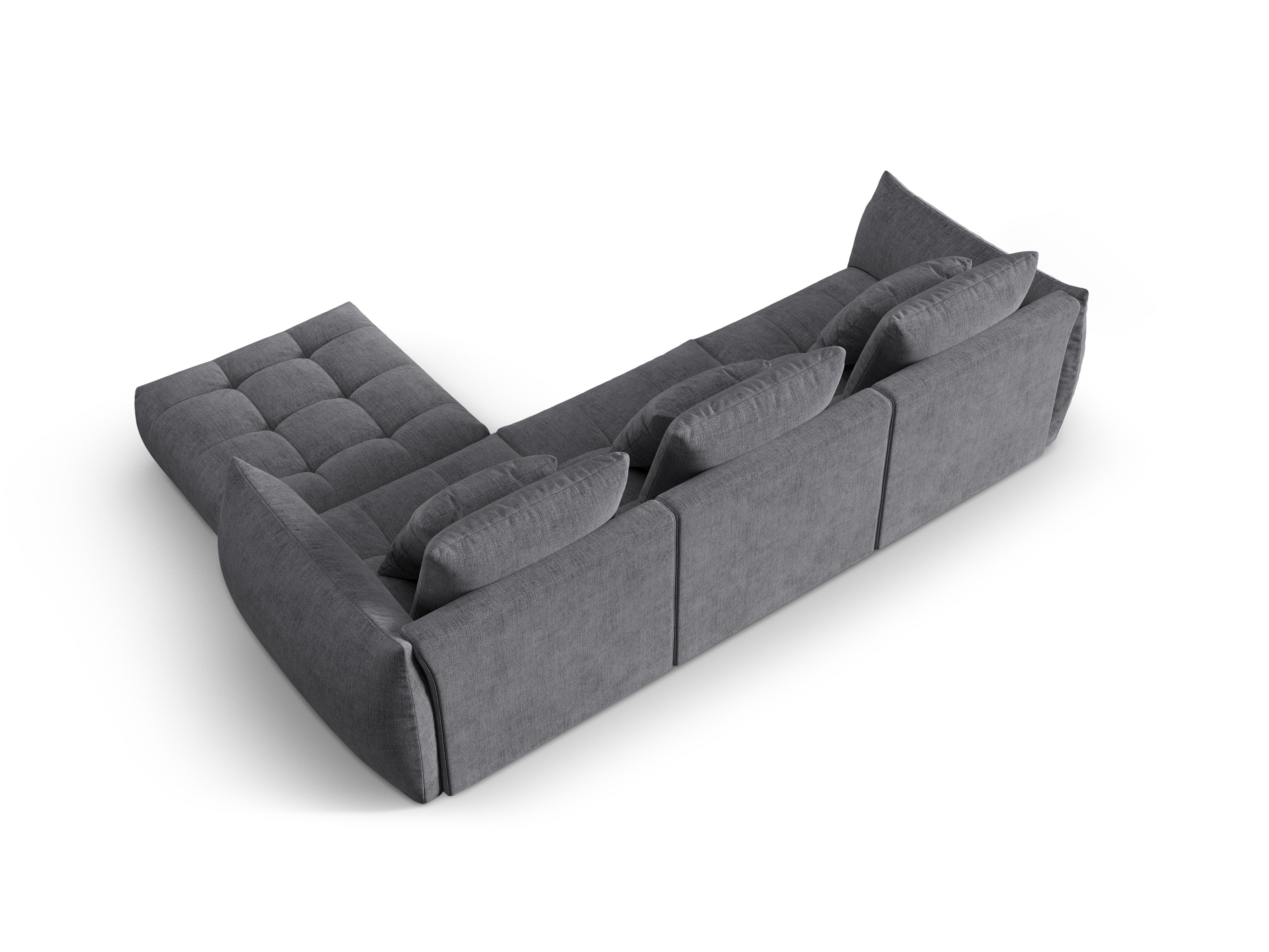 Modular Corner Sofa BLOOM Gray Chenille