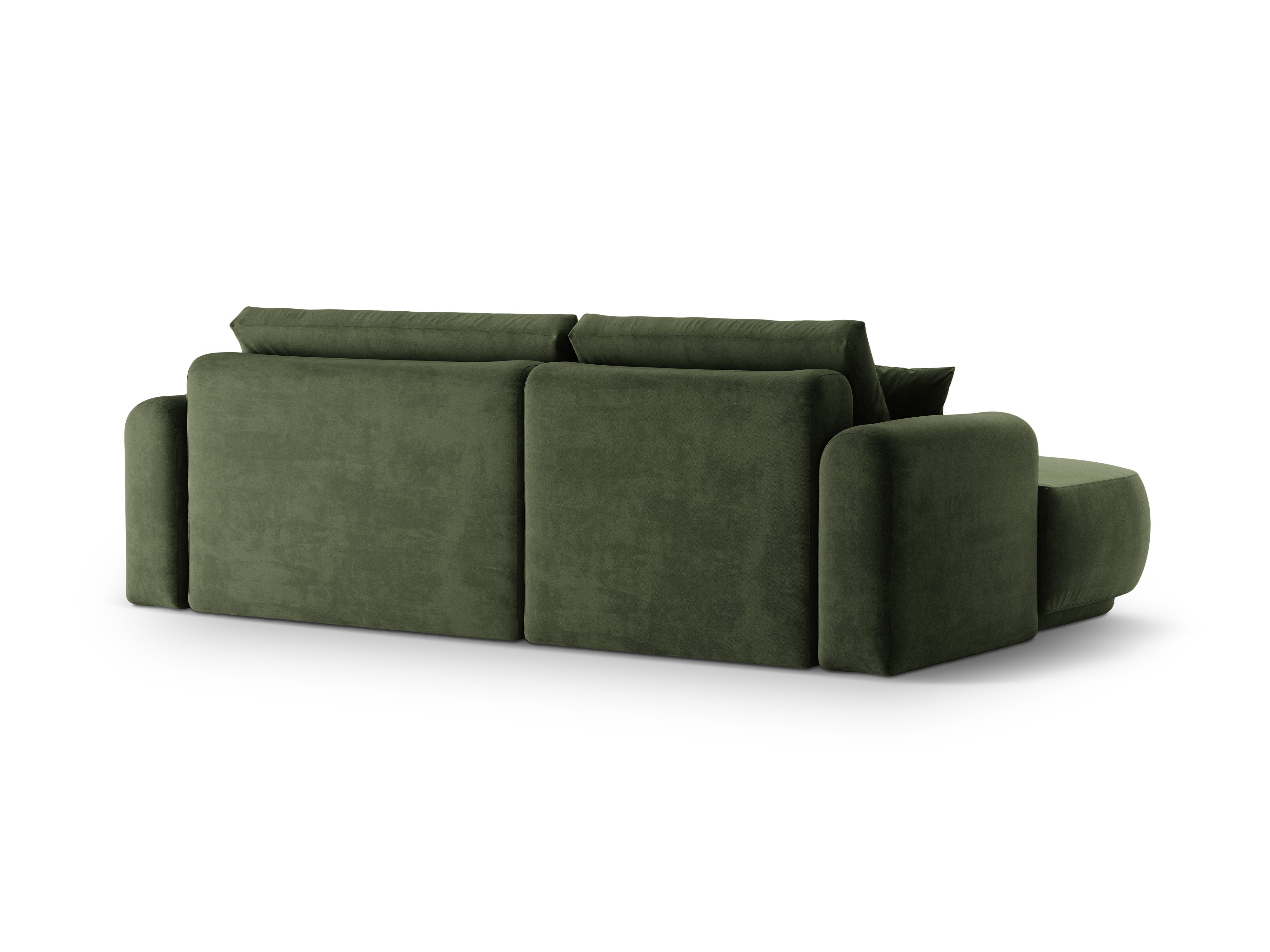 Velvet left -hand corner with Ella Zielony sleeping function