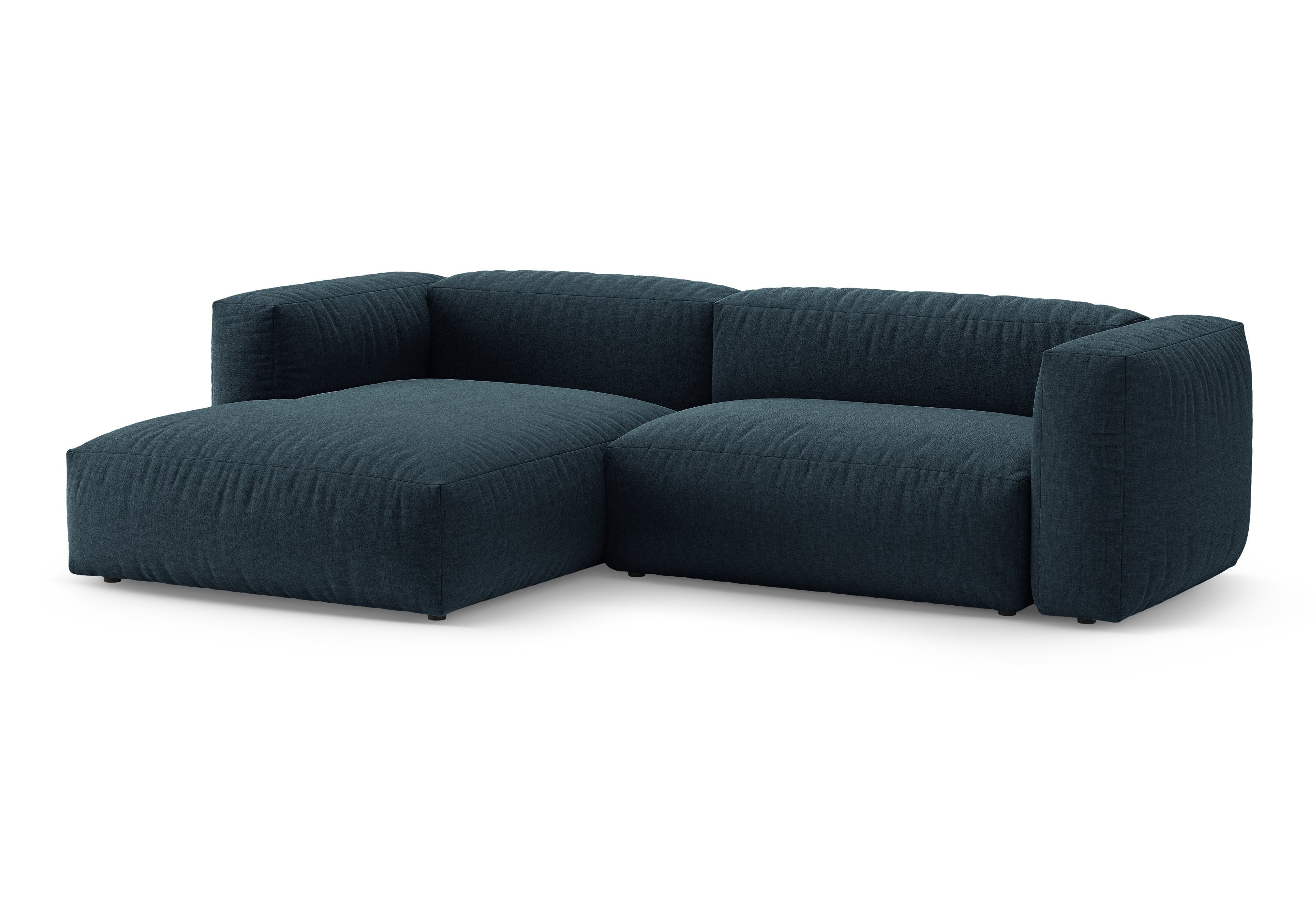 Ecksofa links mit Schlaffunktion MARTINA in jeansblau