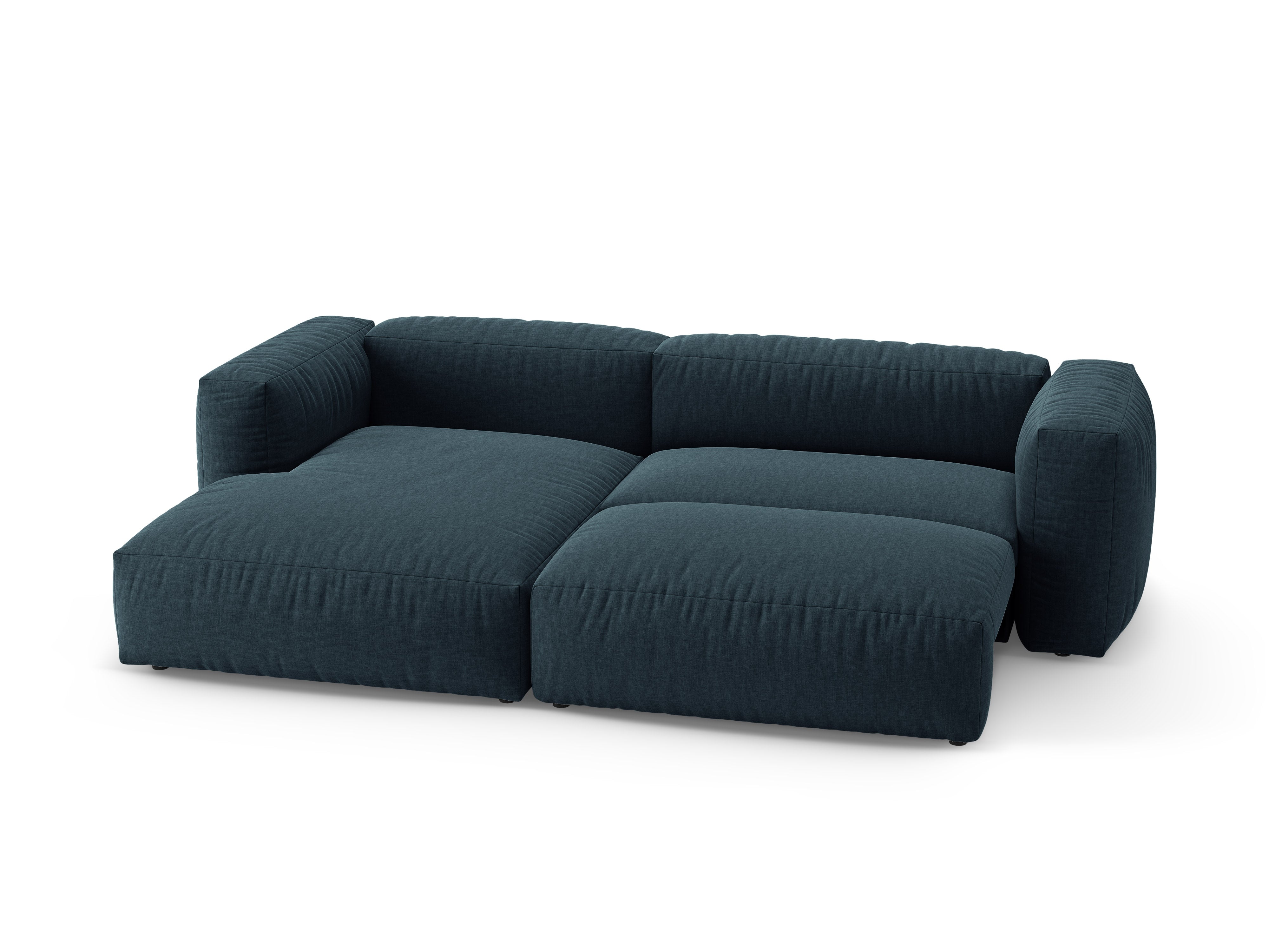 Ecksofa links mit Schlaffunktion MARTINA in jeansblau