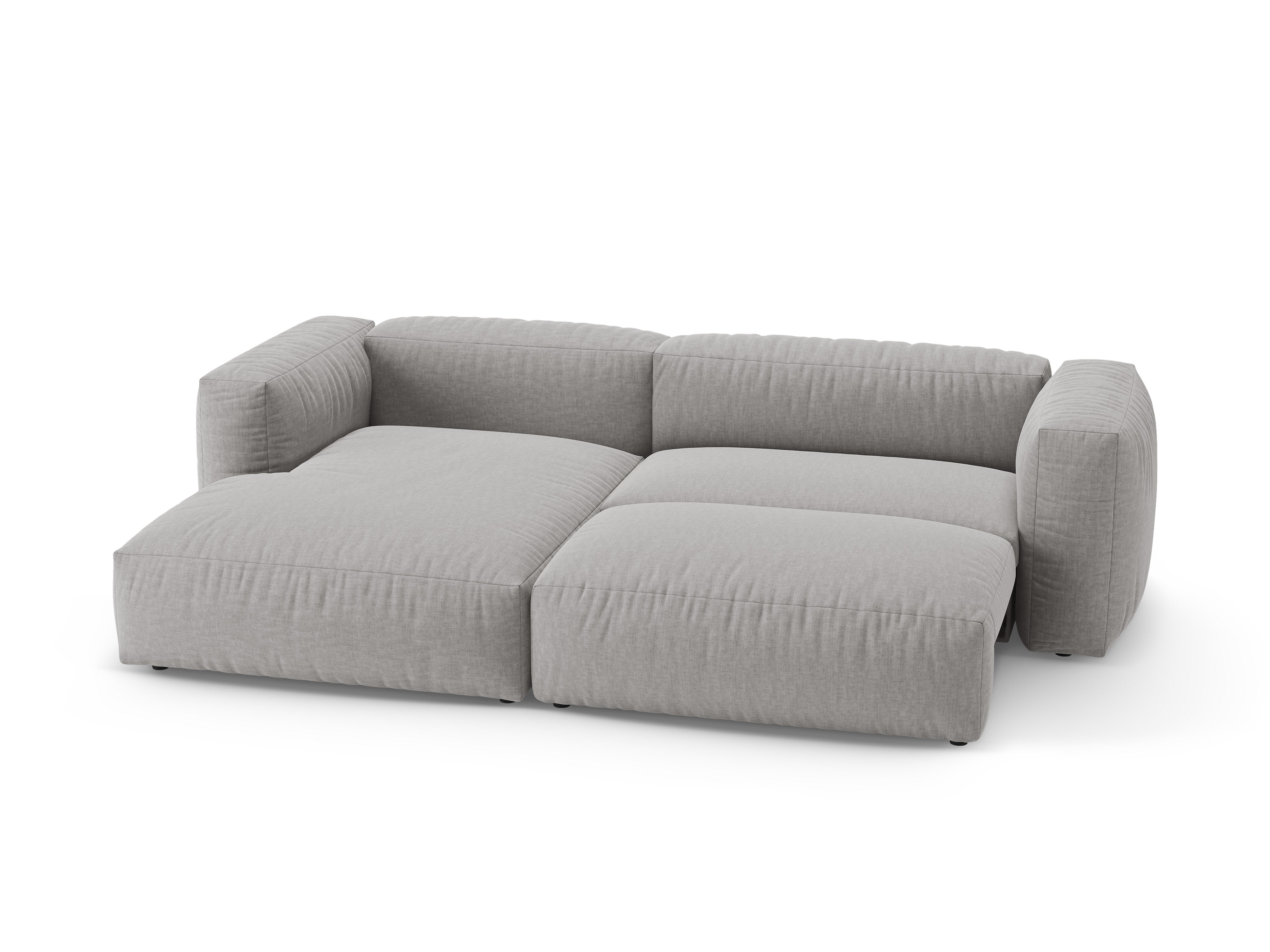 Ecksofa links mit Schlaffunktion MARTINA hellgrau