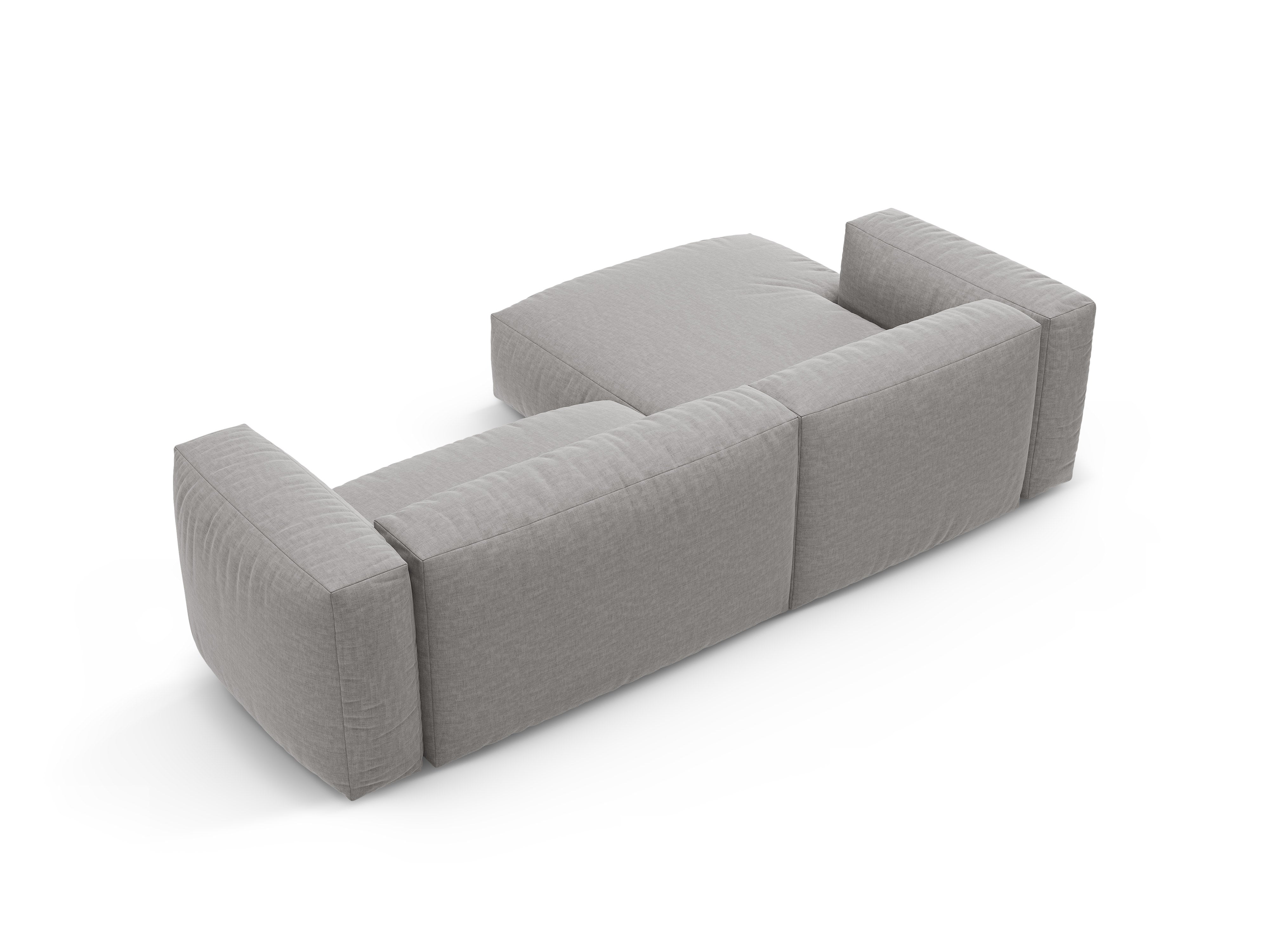 Ecksofa links mit Schlaffunktion MARTINA hellgrau