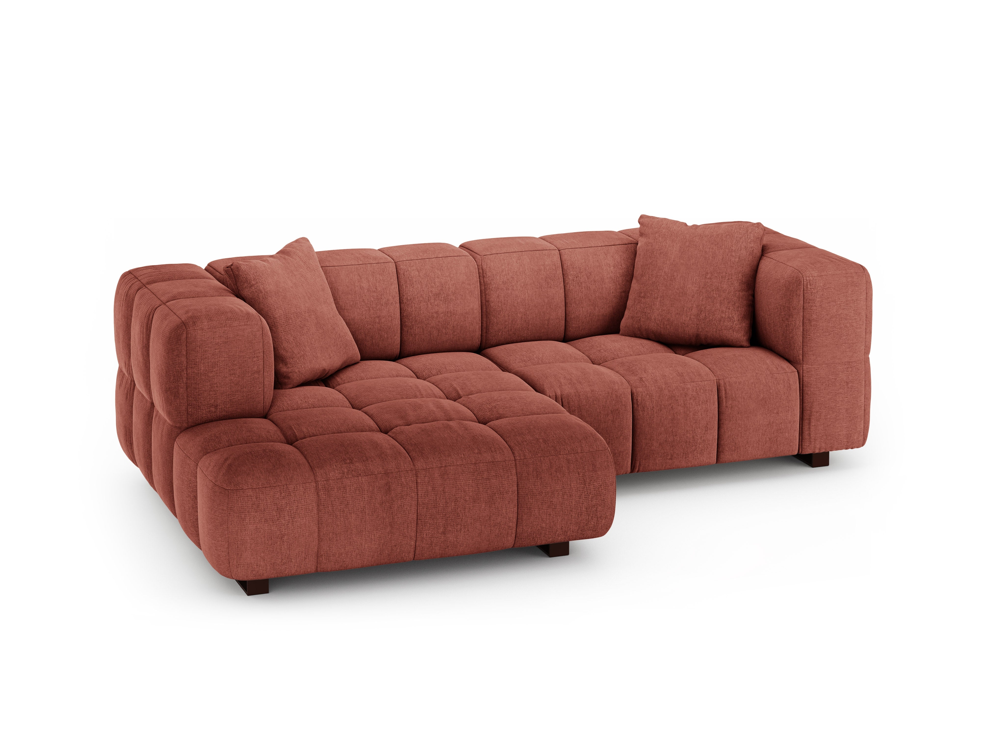 Ecksofa links mit Schlaffunktion PUMA koralle
