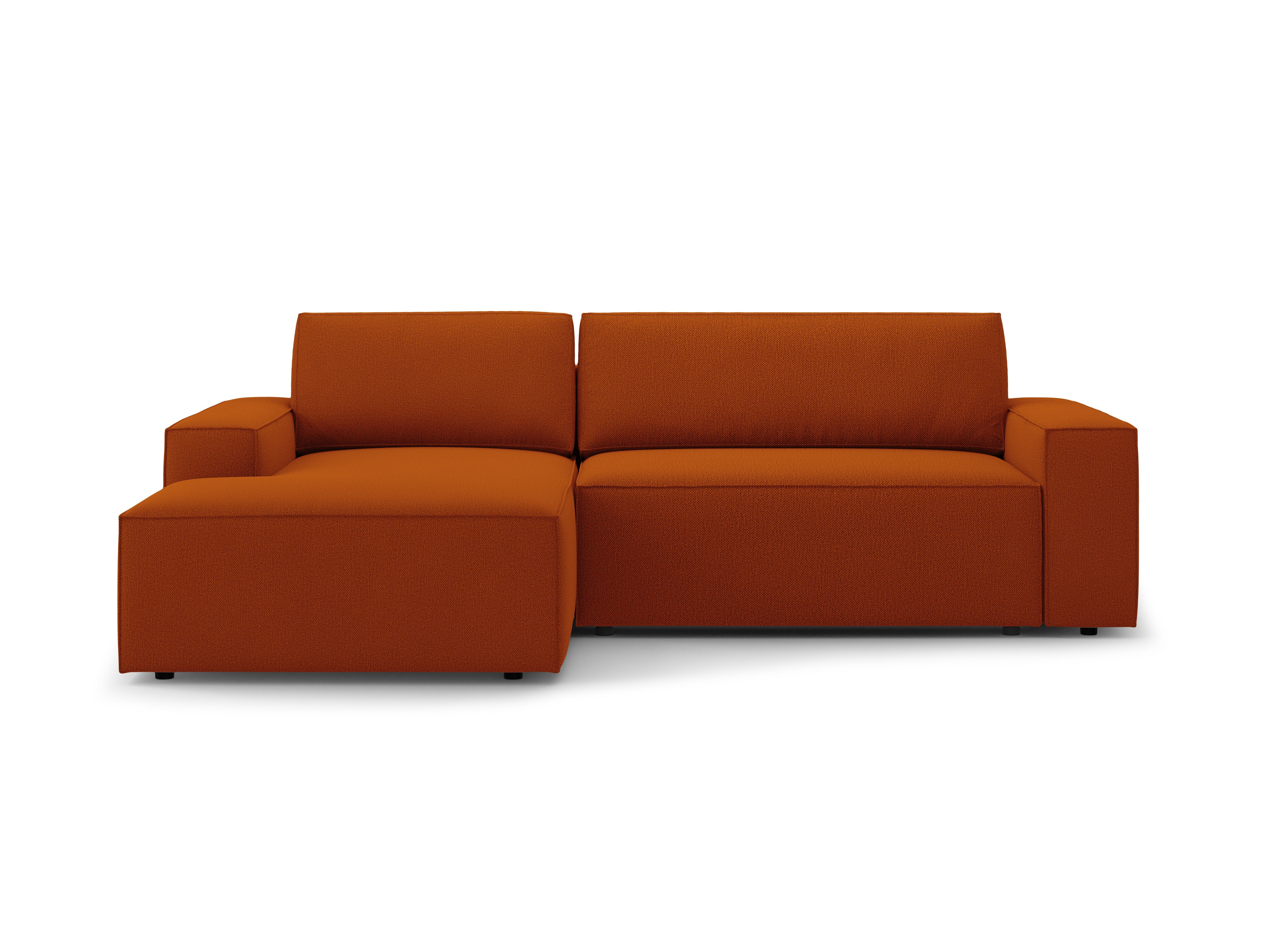 Ecksofa links mit Schlaffunktion JODIE terrakotta
