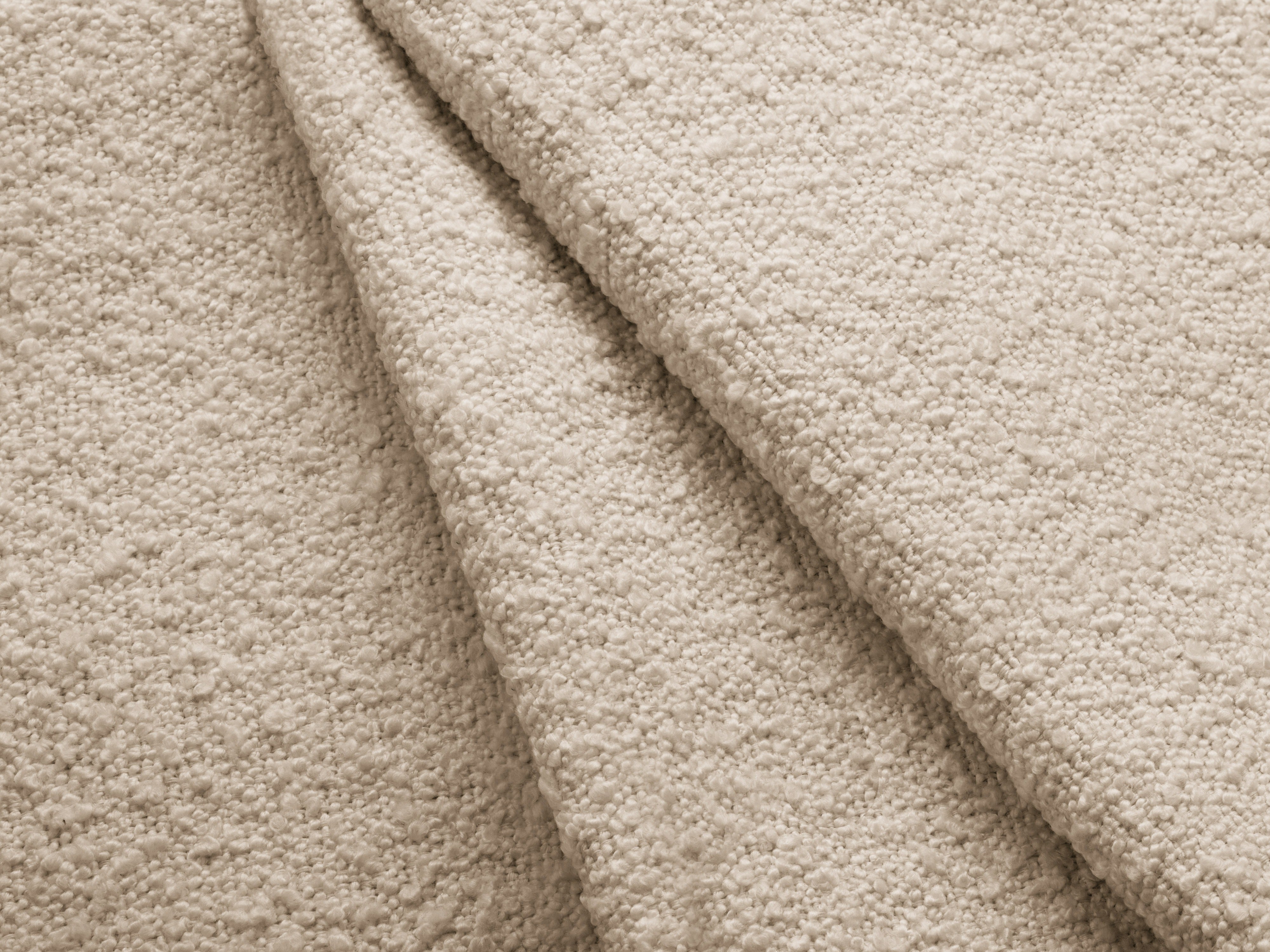4-seater right-facing corner sofa MILEY beige boucle