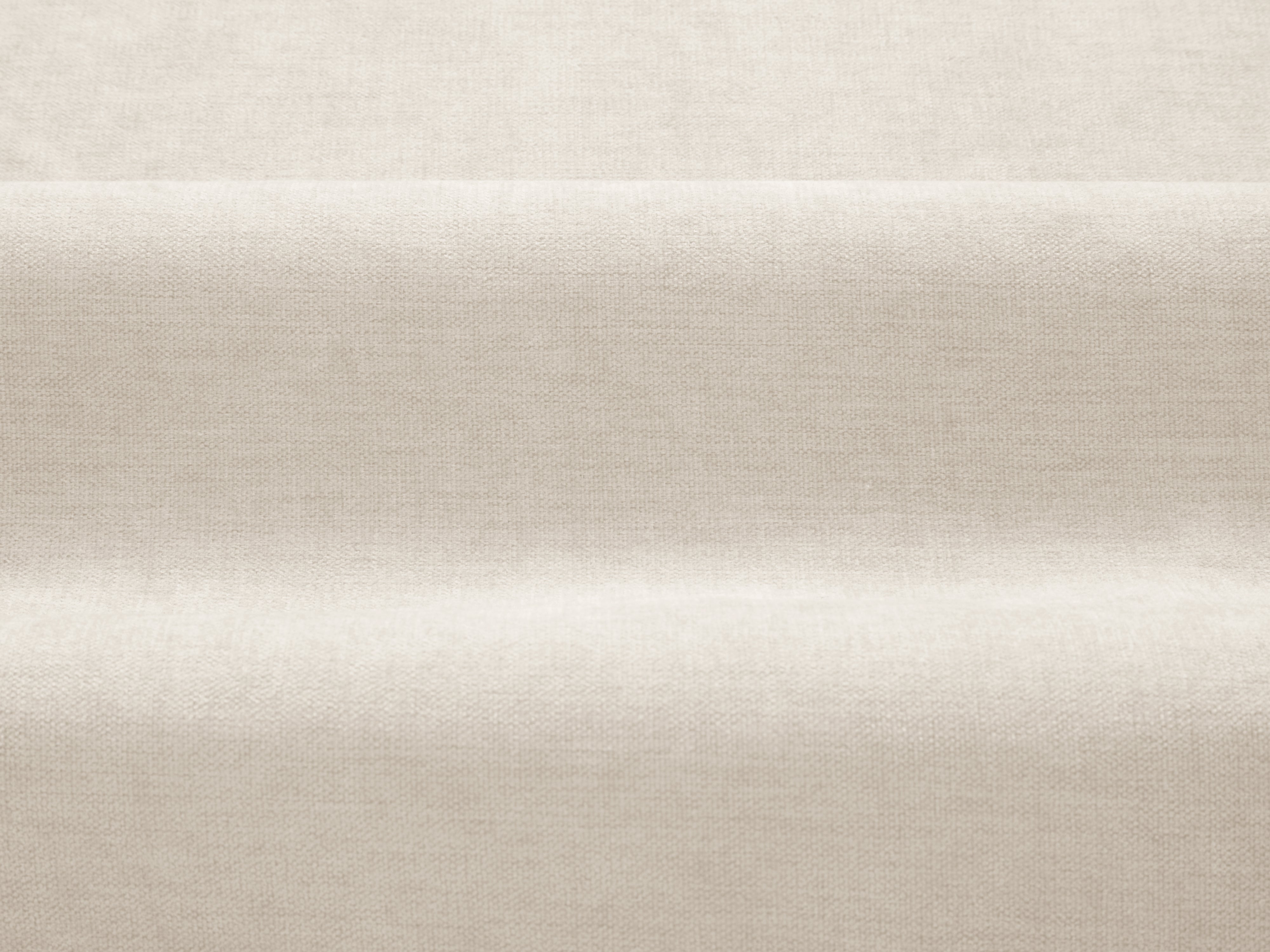 Linksseitige Eckcouch ADA Elfenbein Chenille
