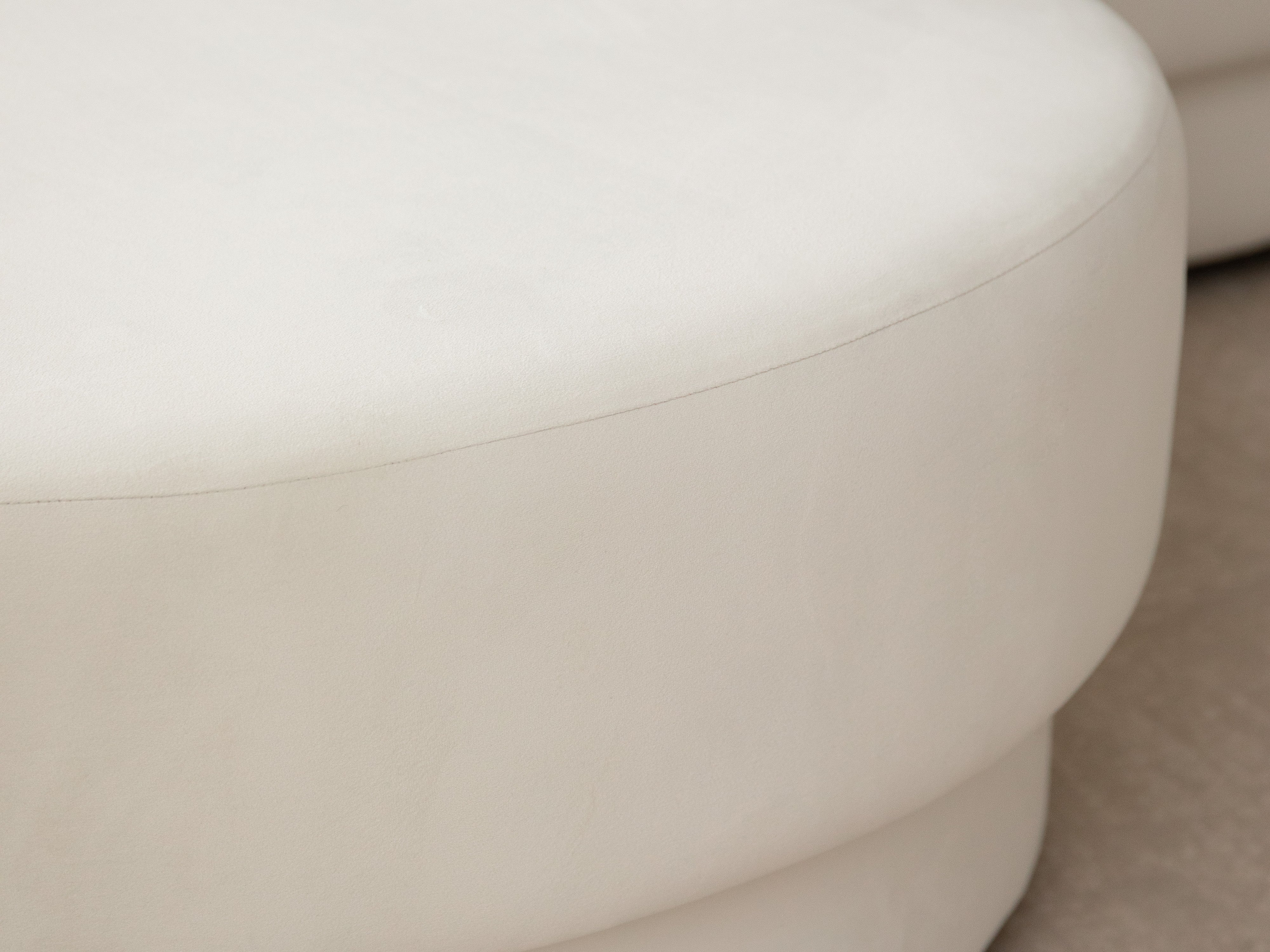 4-seater right-facing corner sofa MILEY gray chenille