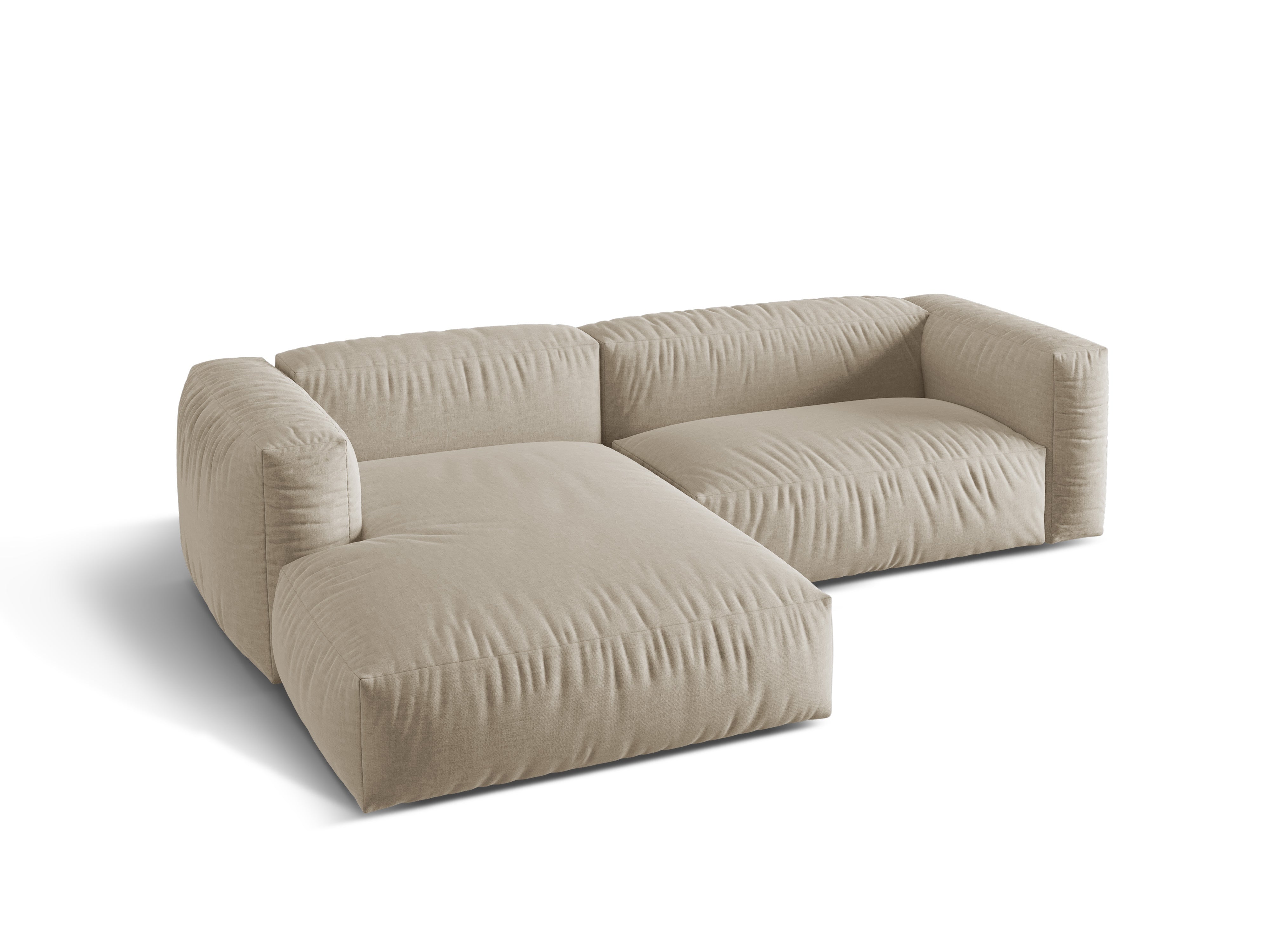 Left-hand left-sided corner Martin light beige