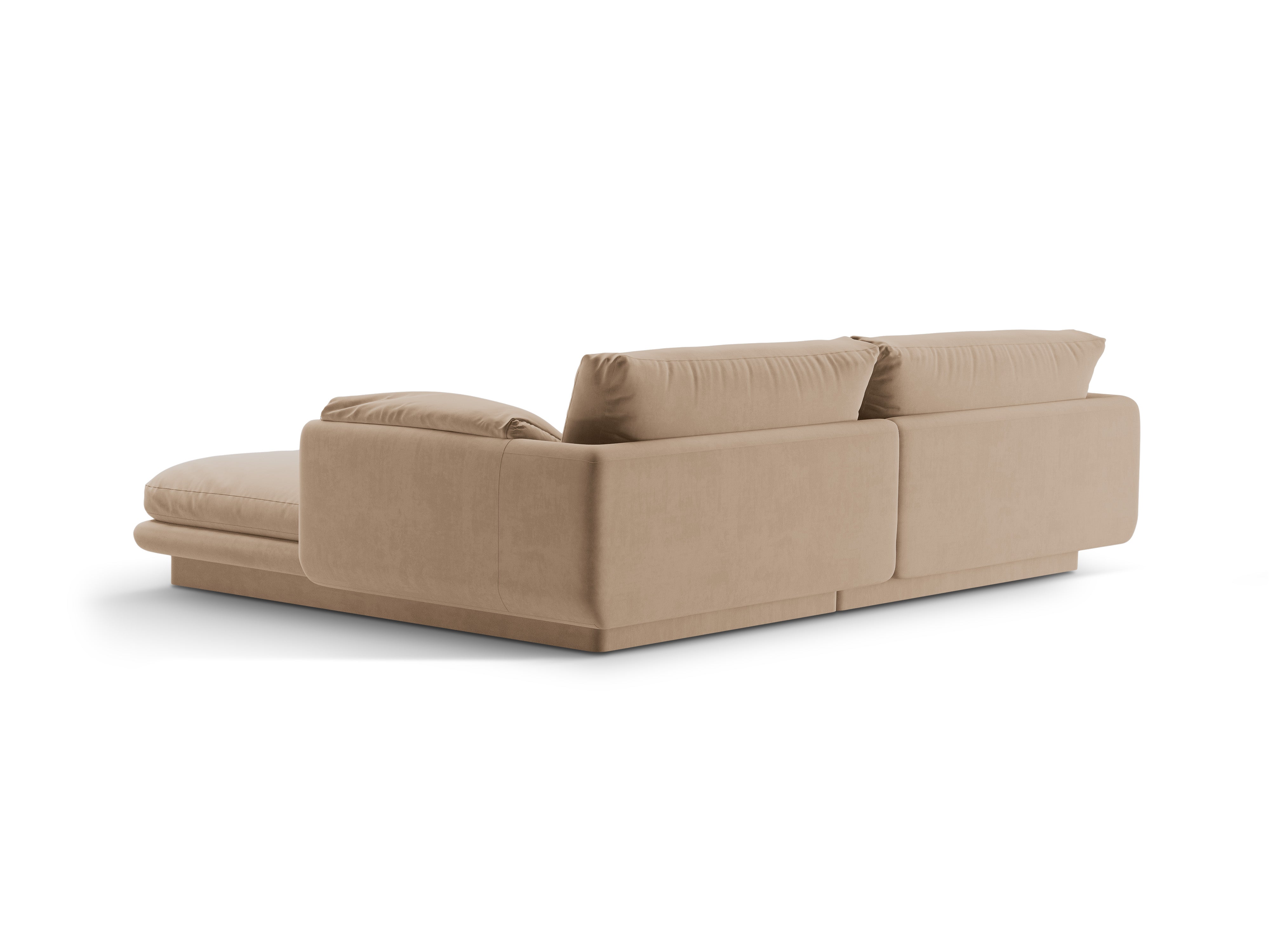 Velvet 3-person left-sided sand corner Torino Sands