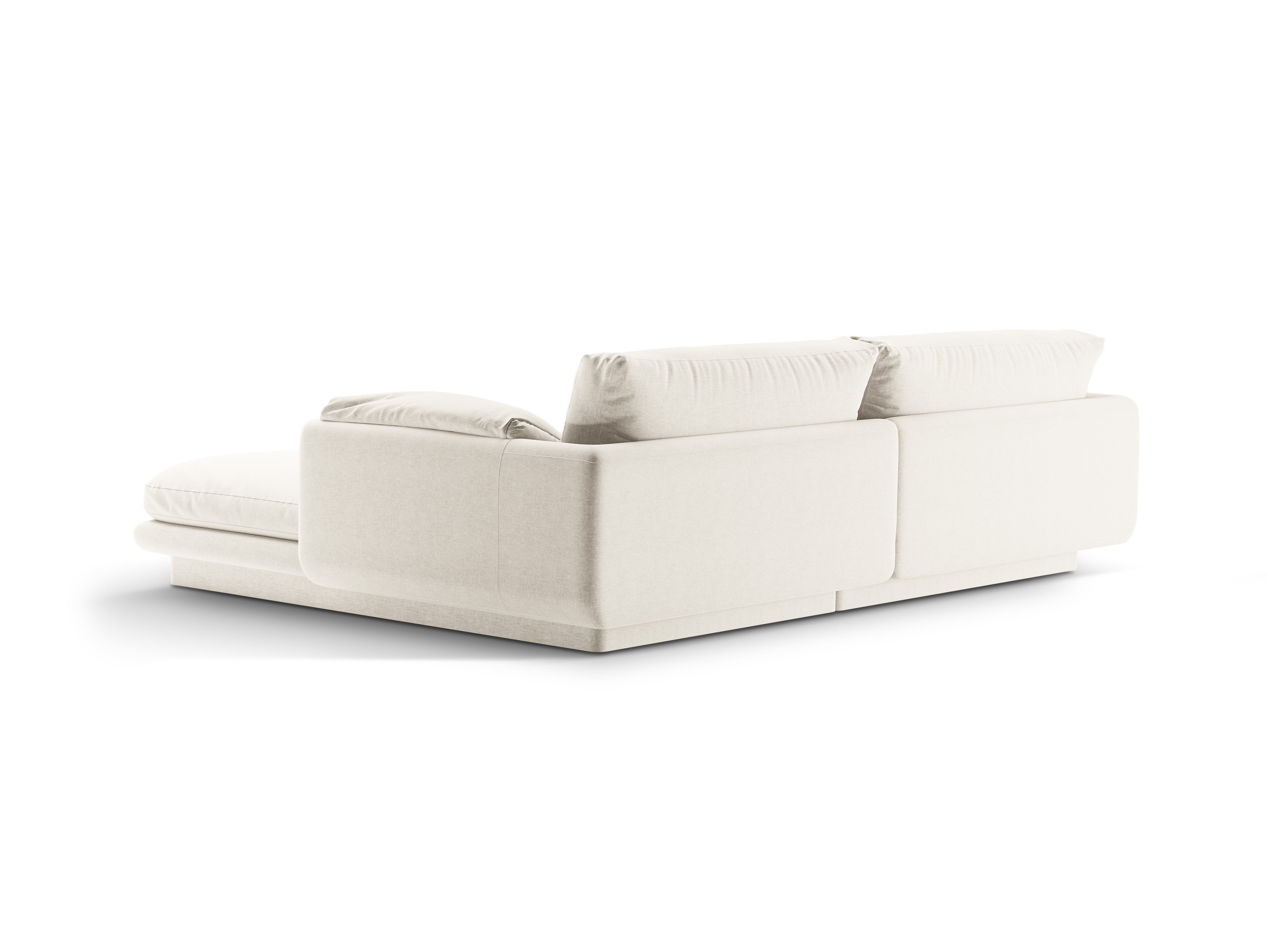 Left-handed 3-person corner Torino ivory