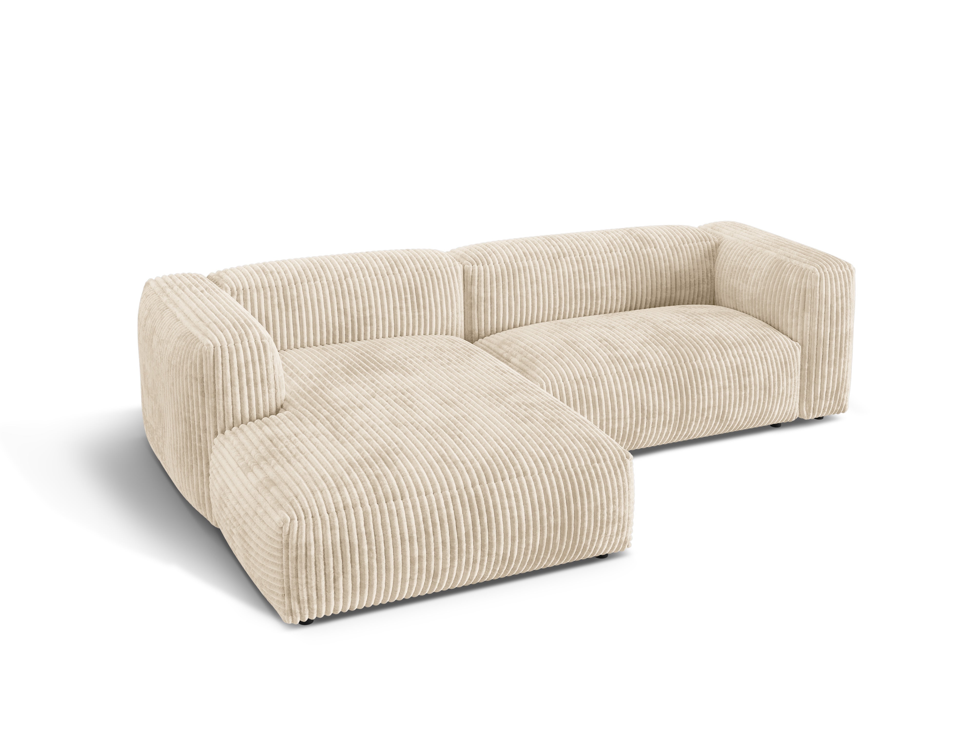 Linkshänder Martin linksseitiger Ecke Licht Beige Cord