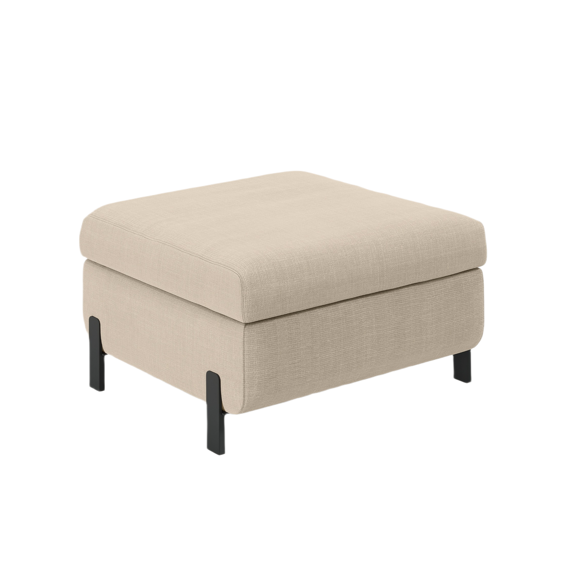 Pouf mit Stauraum GLORIA beige Chenille