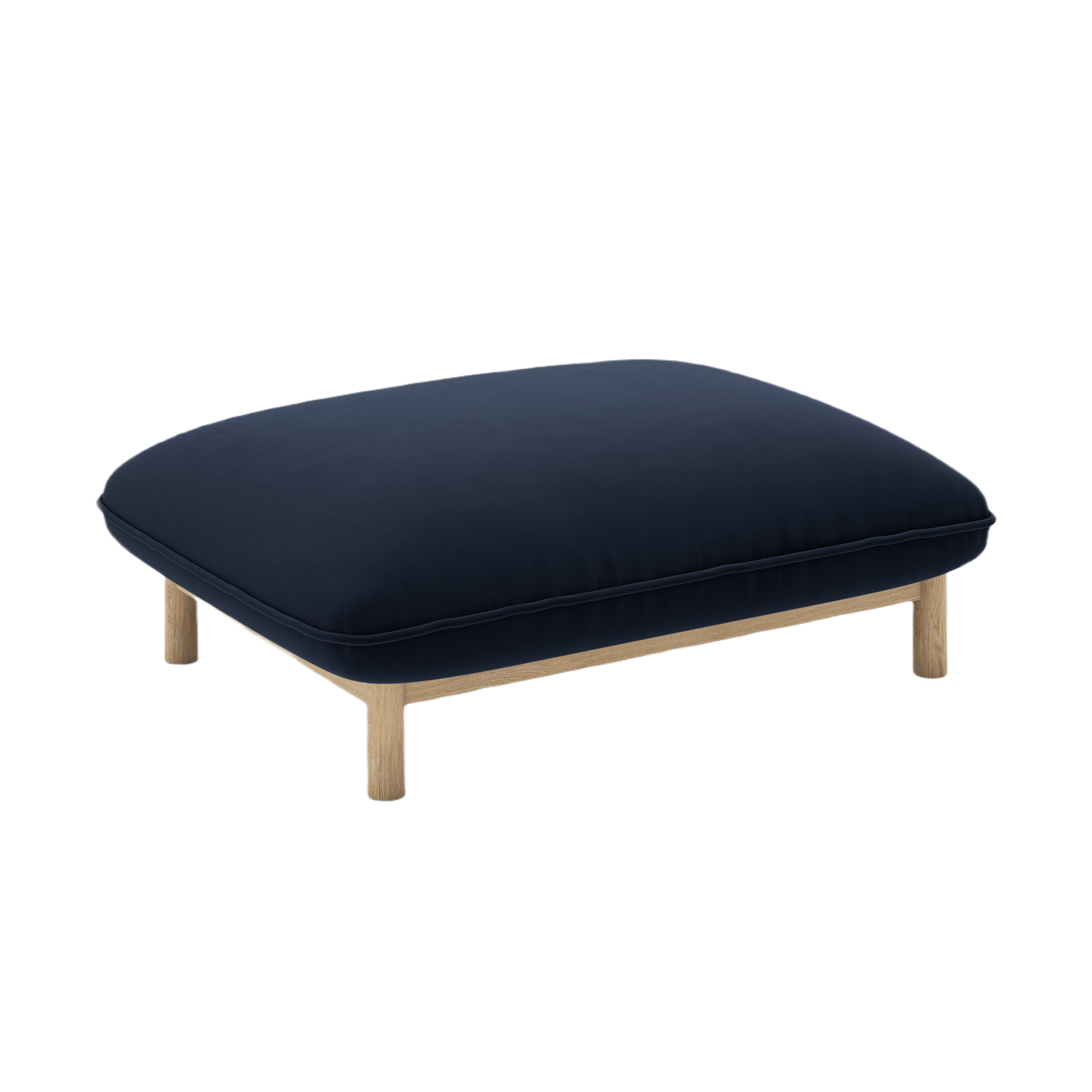 Velvet Pouf ADA Royal Blue