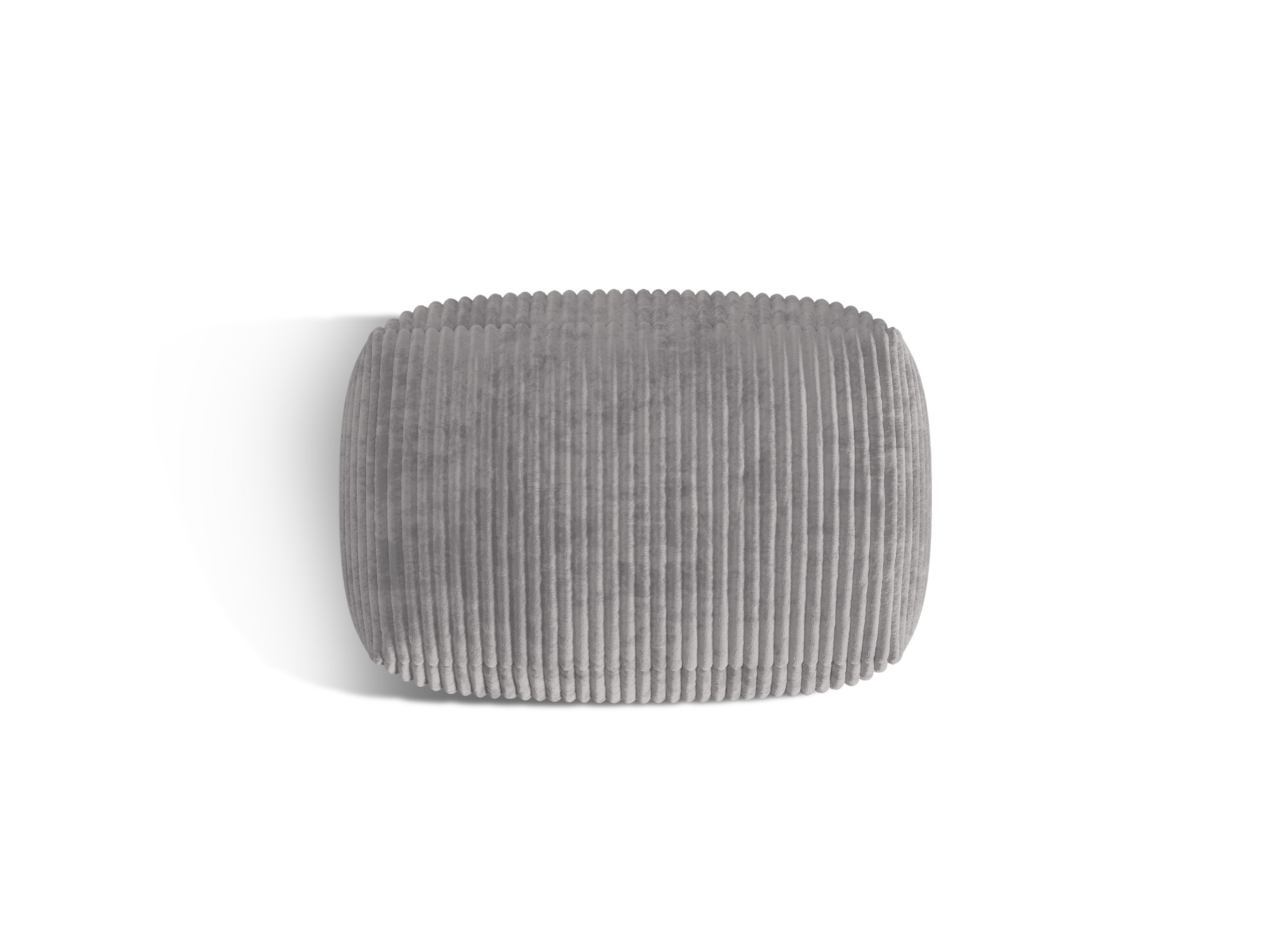 Martin pouf light gray corduroy