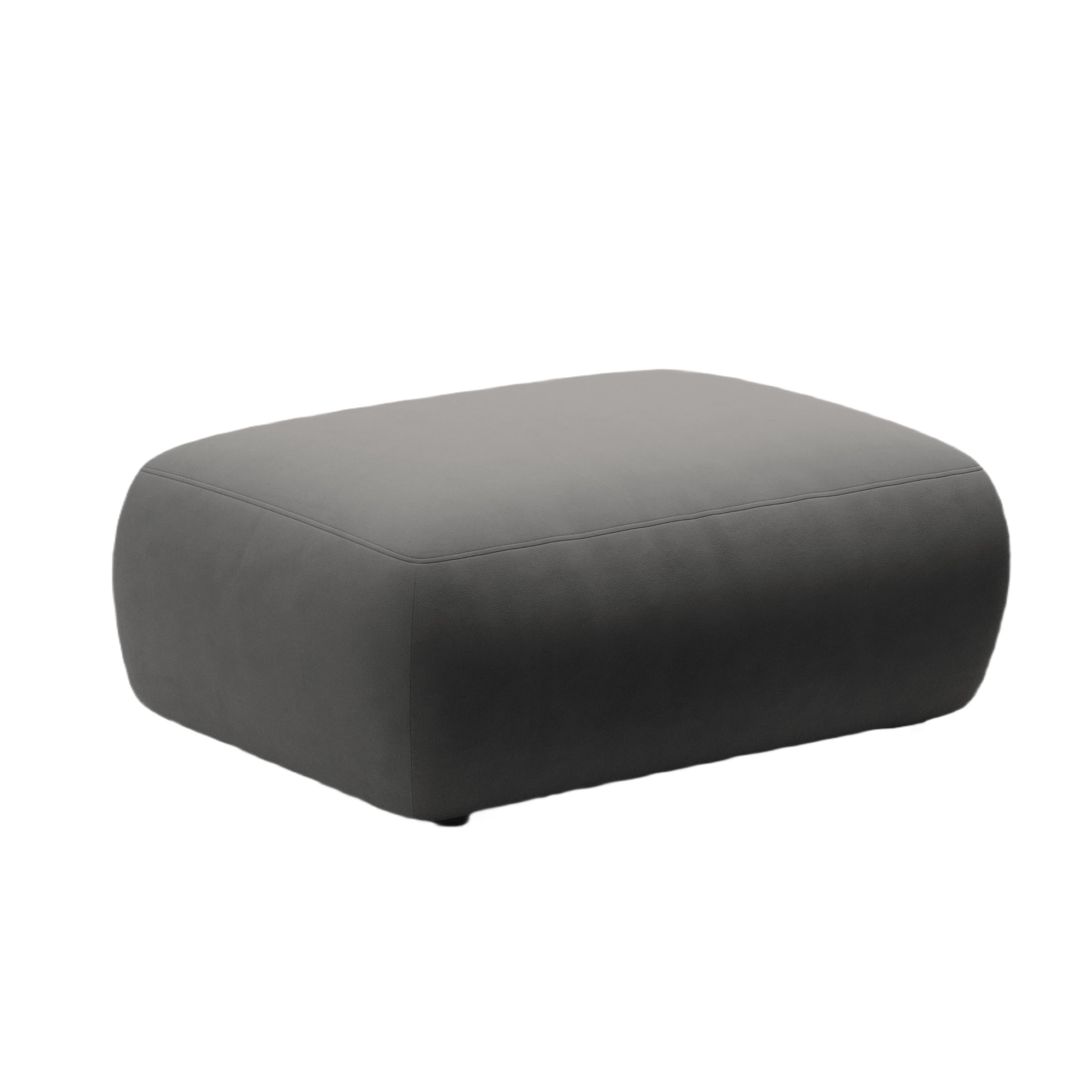 Rectangular Velvet Pouf KATE Dark Gray