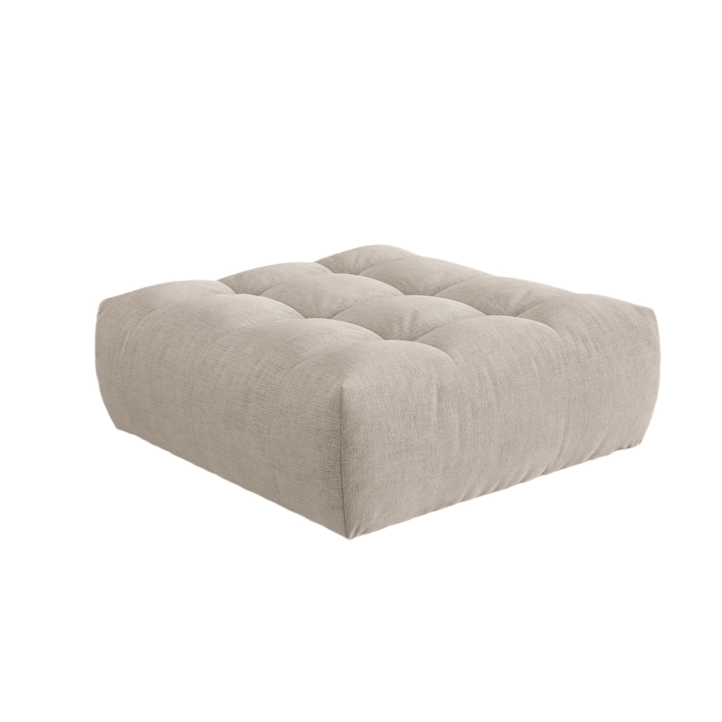 BLOOM dark beige pouf chenille