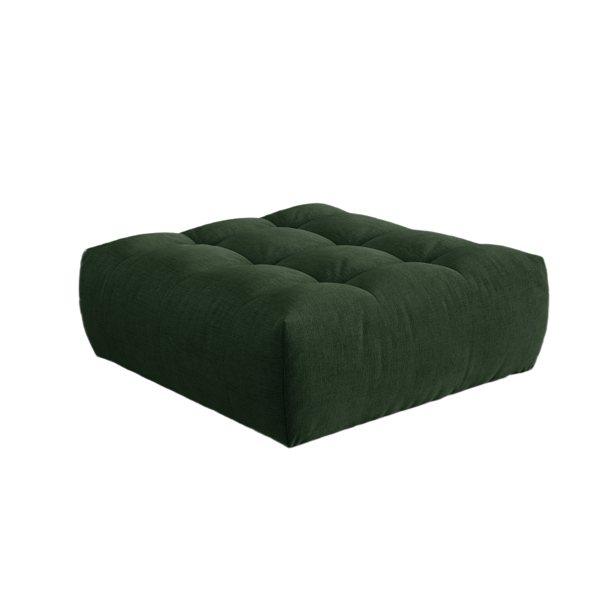 Puf BLOOM grüner Chenille