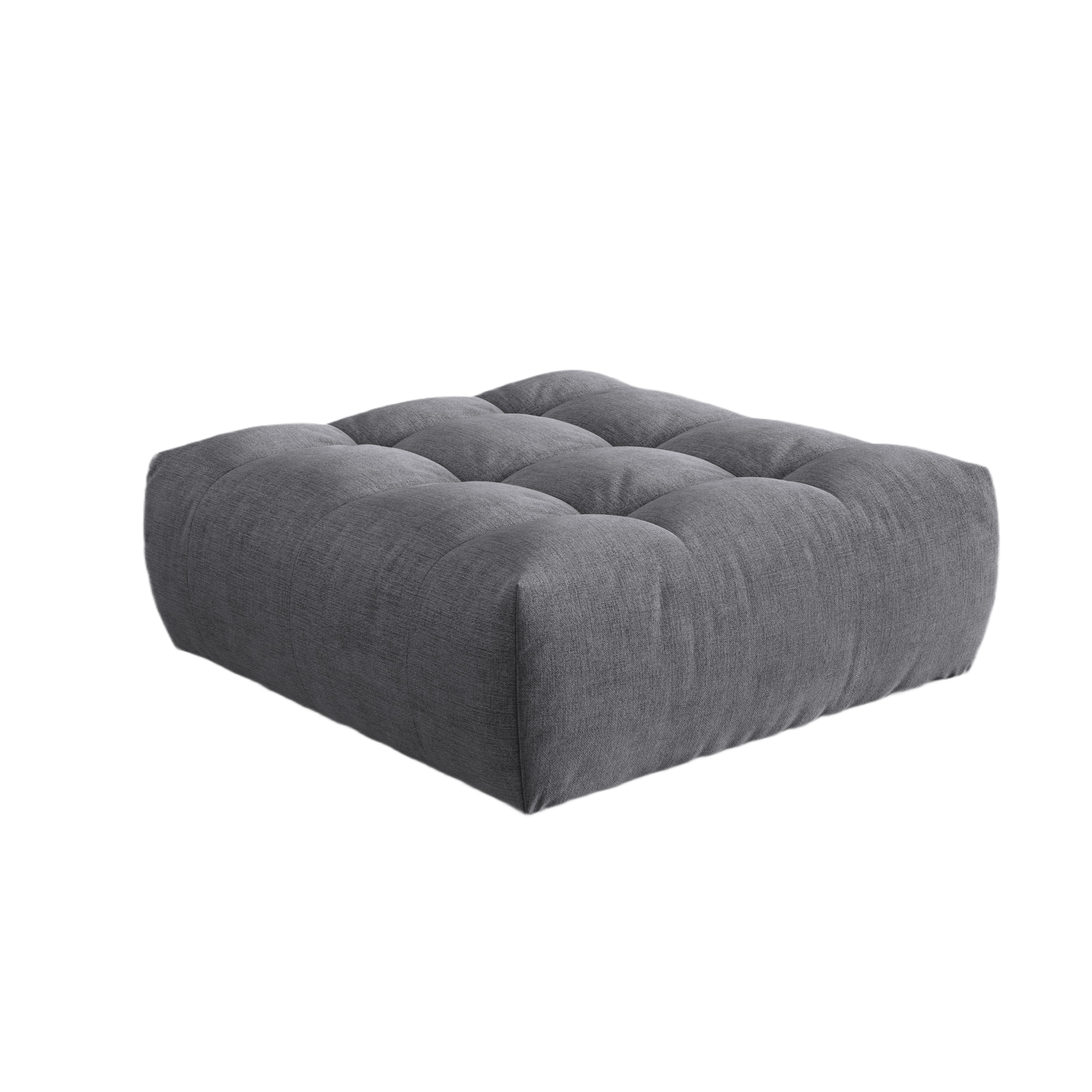 Puf BLOOM grauer Chenille
