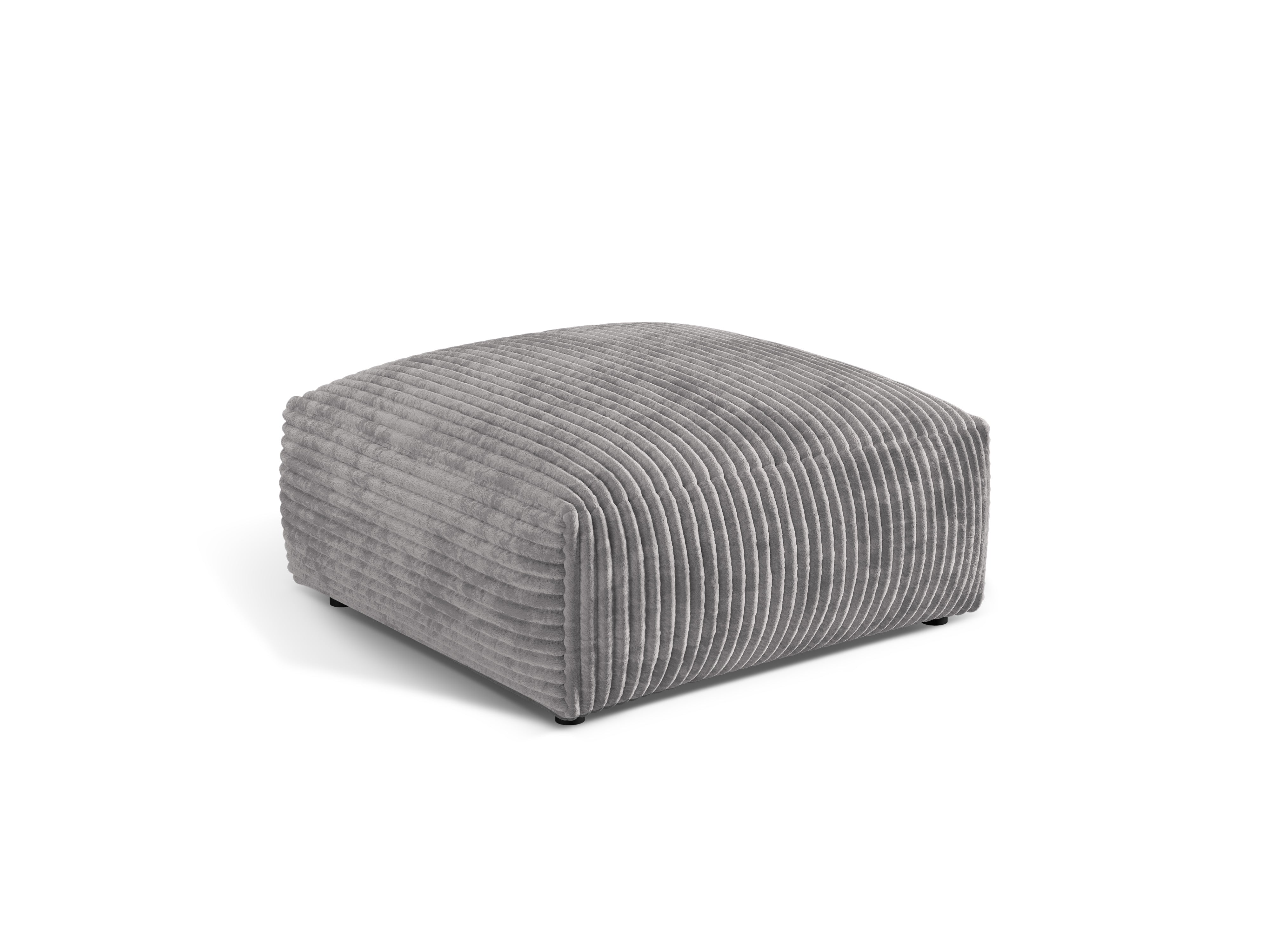 Martin pouf light gray corduroy