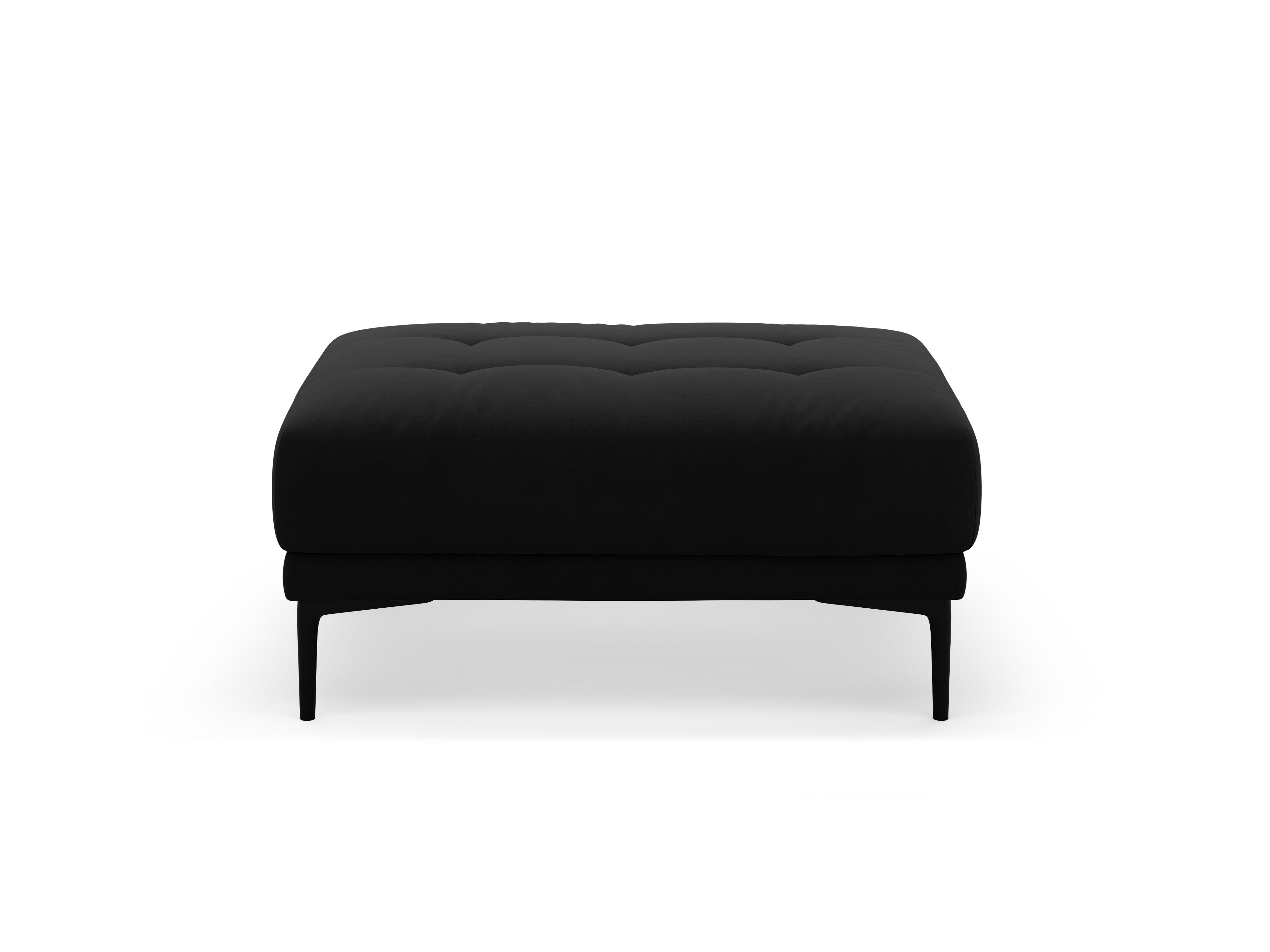 Samt Pouf BEMY schwarz