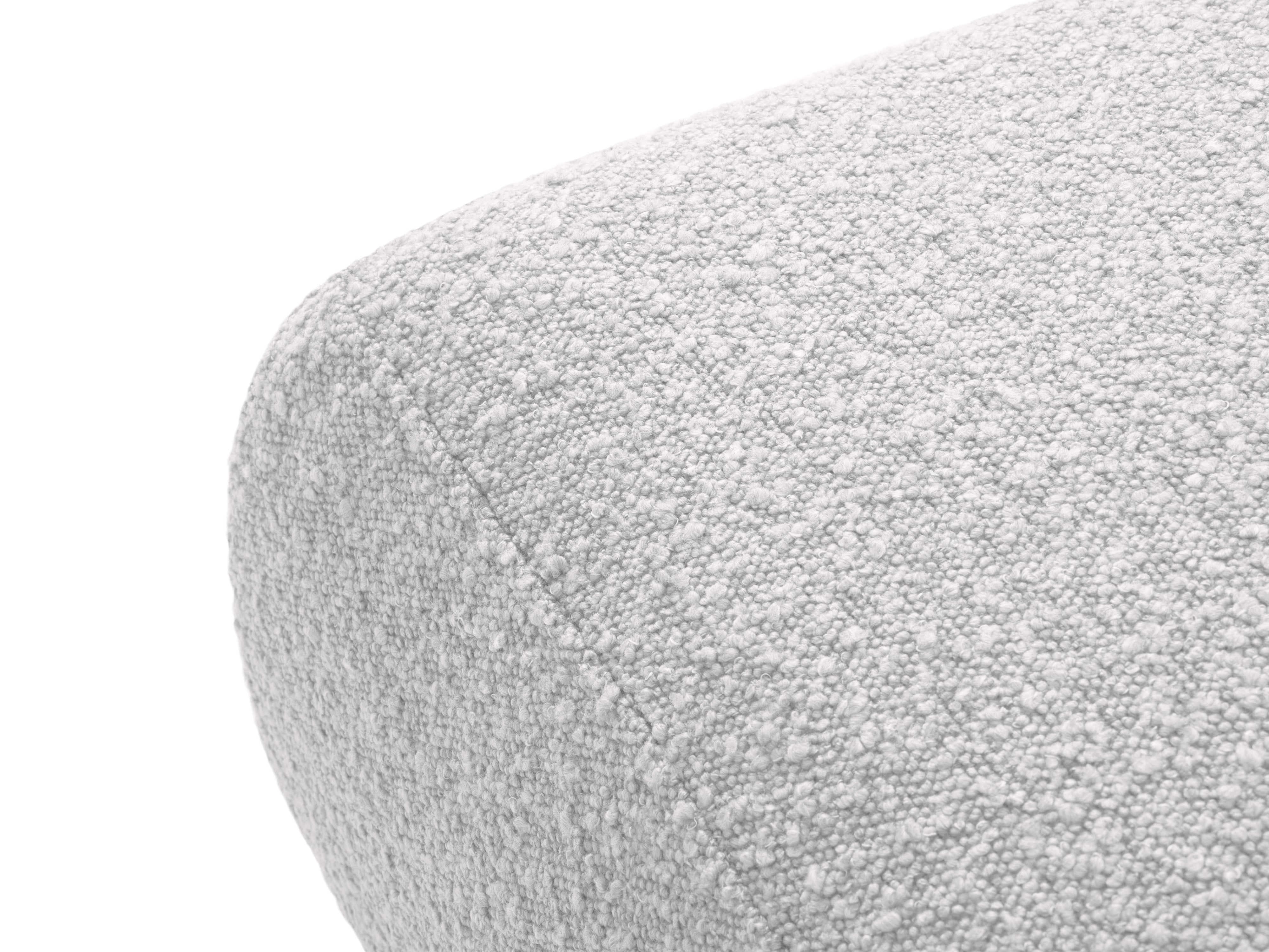 Puf w tkaninie boucle MOLINO jasnoszary Micadoni Eye on Design