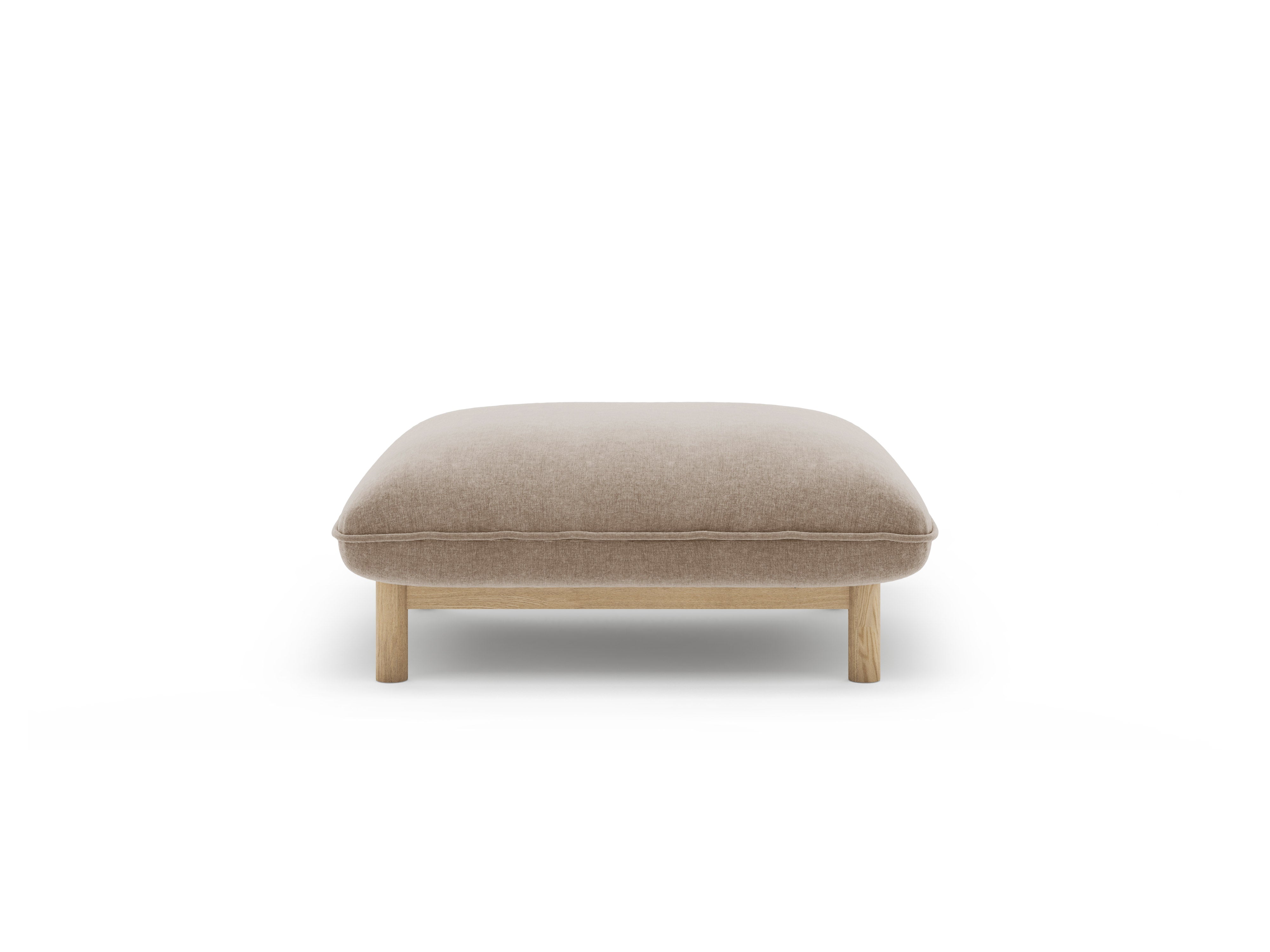 Puf ADA sandfarbener Chenille