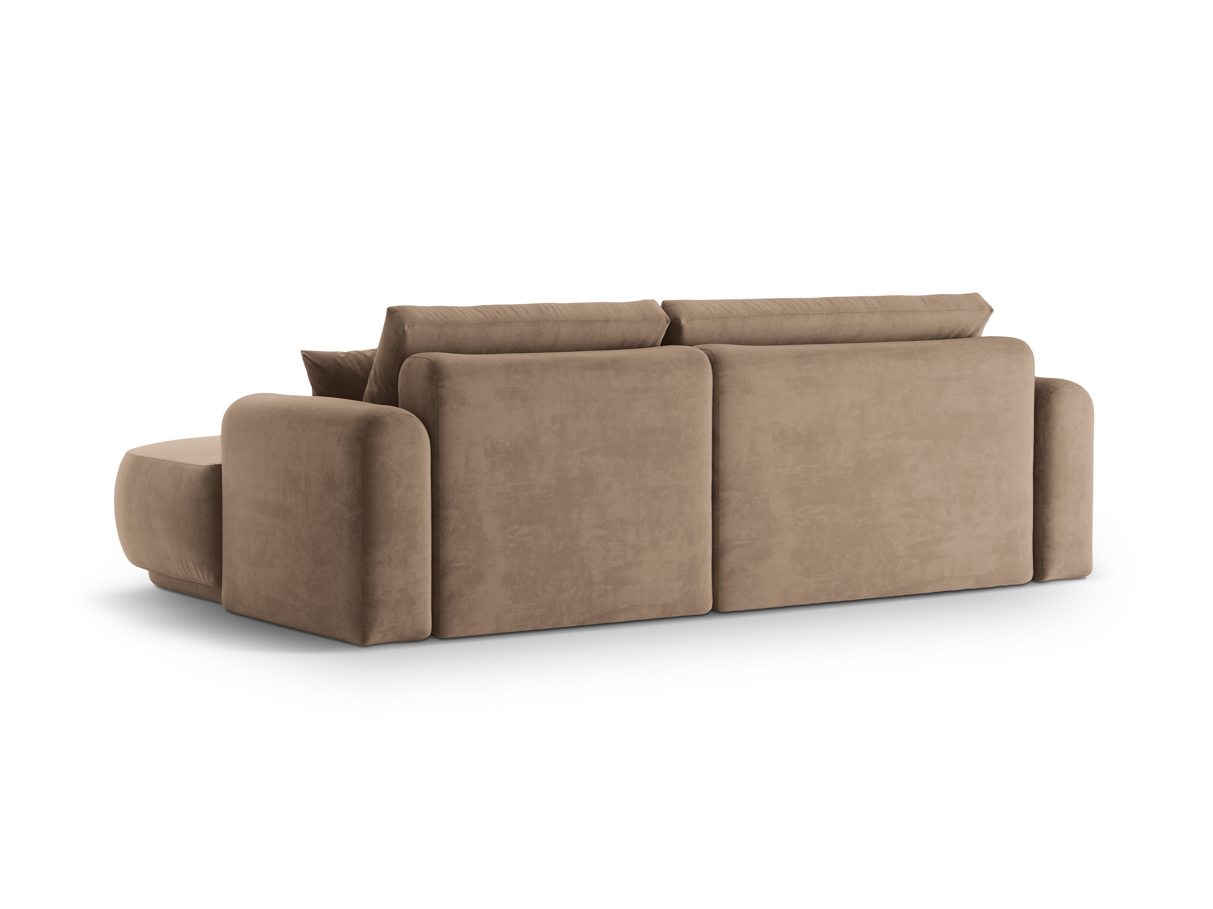 Right -sided velvet corner with Ella Dark -Law Sleeping function