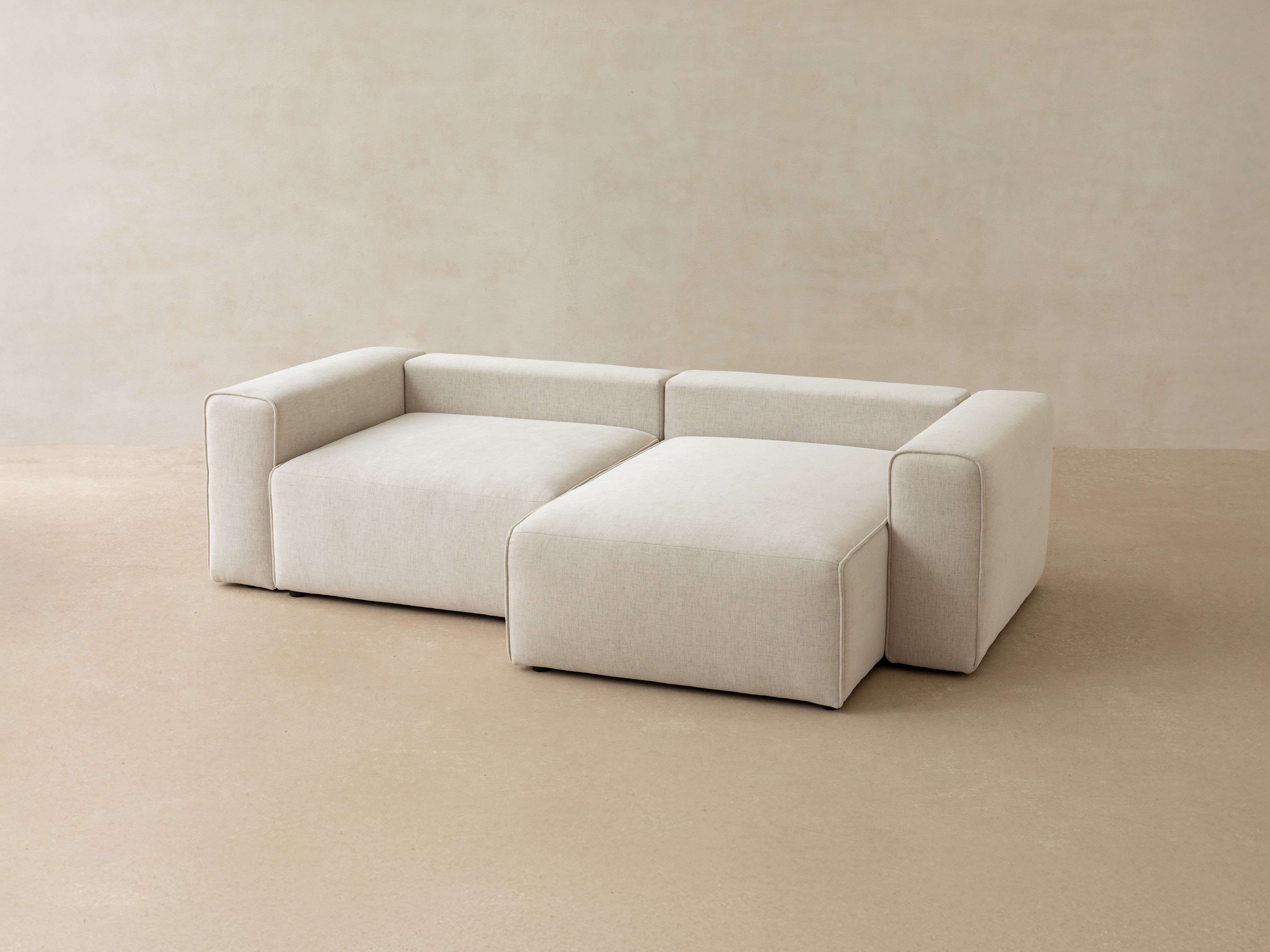 Black velvet left-sided 3-seater sofa bed VICTOR