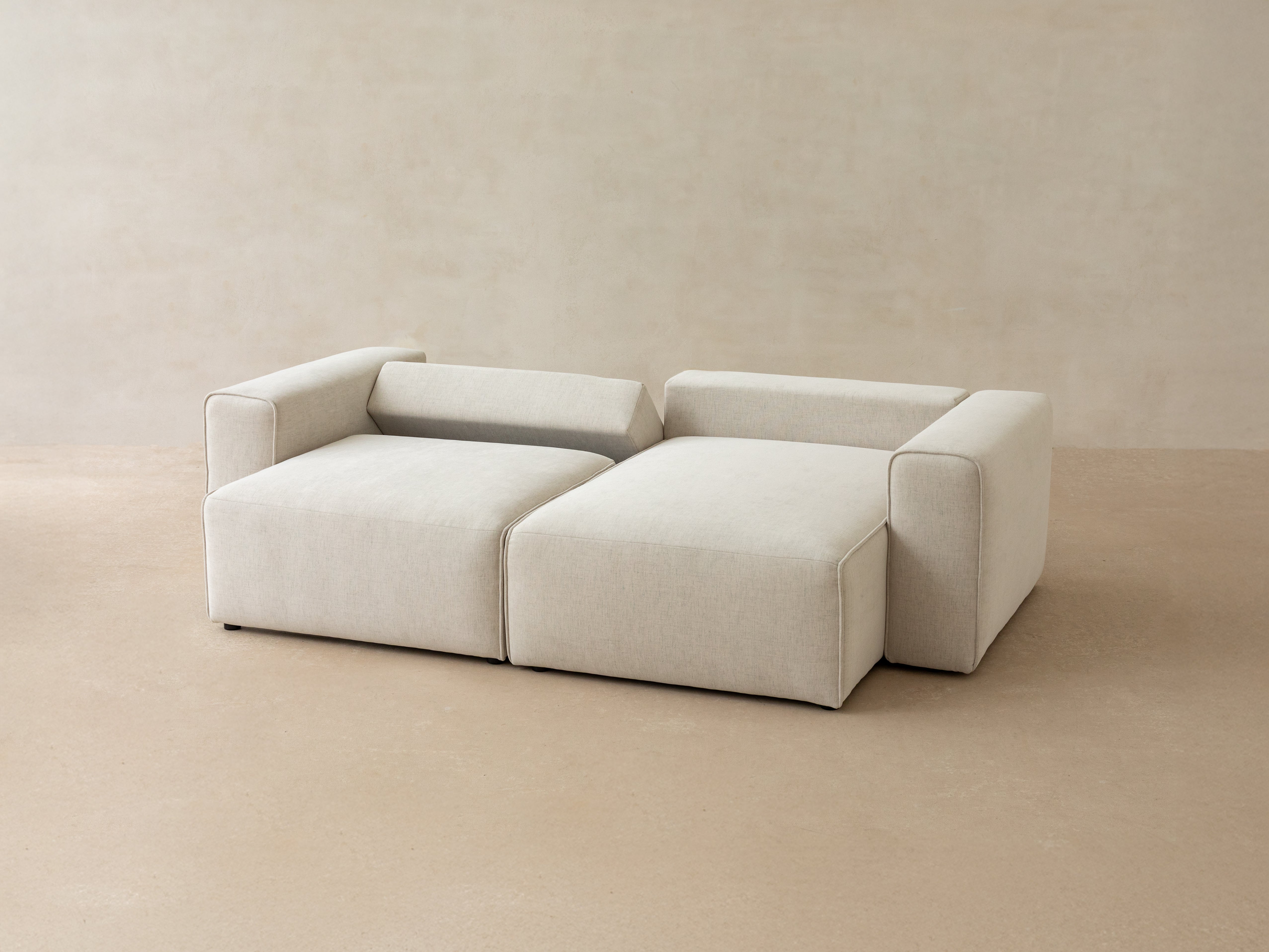 Samt-Ecksofa rechtsseitig 3-sitzig mit Schlaffunktion VICTOR in Marineblau