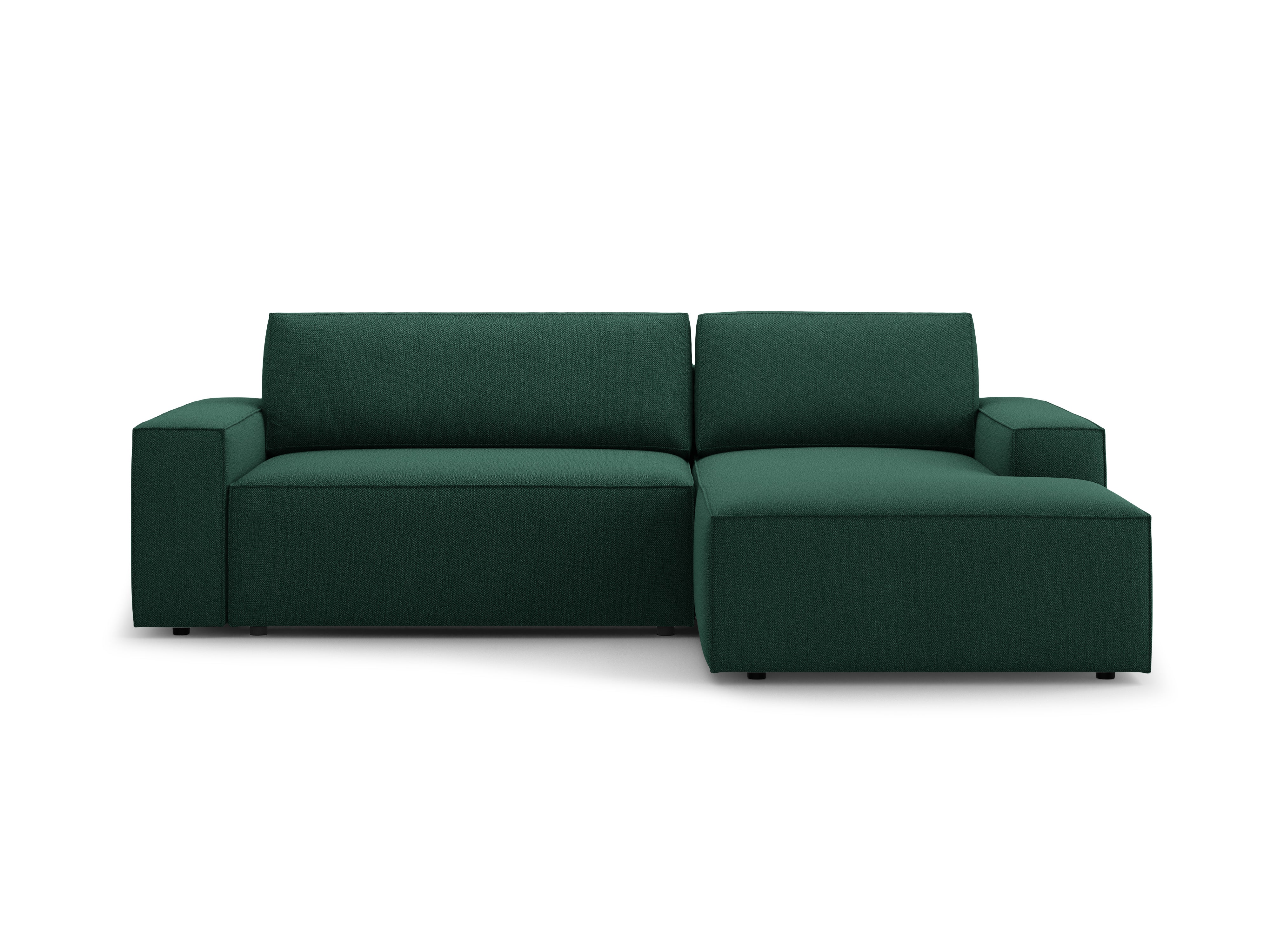 Right-facing corner sofa bed JODIE green