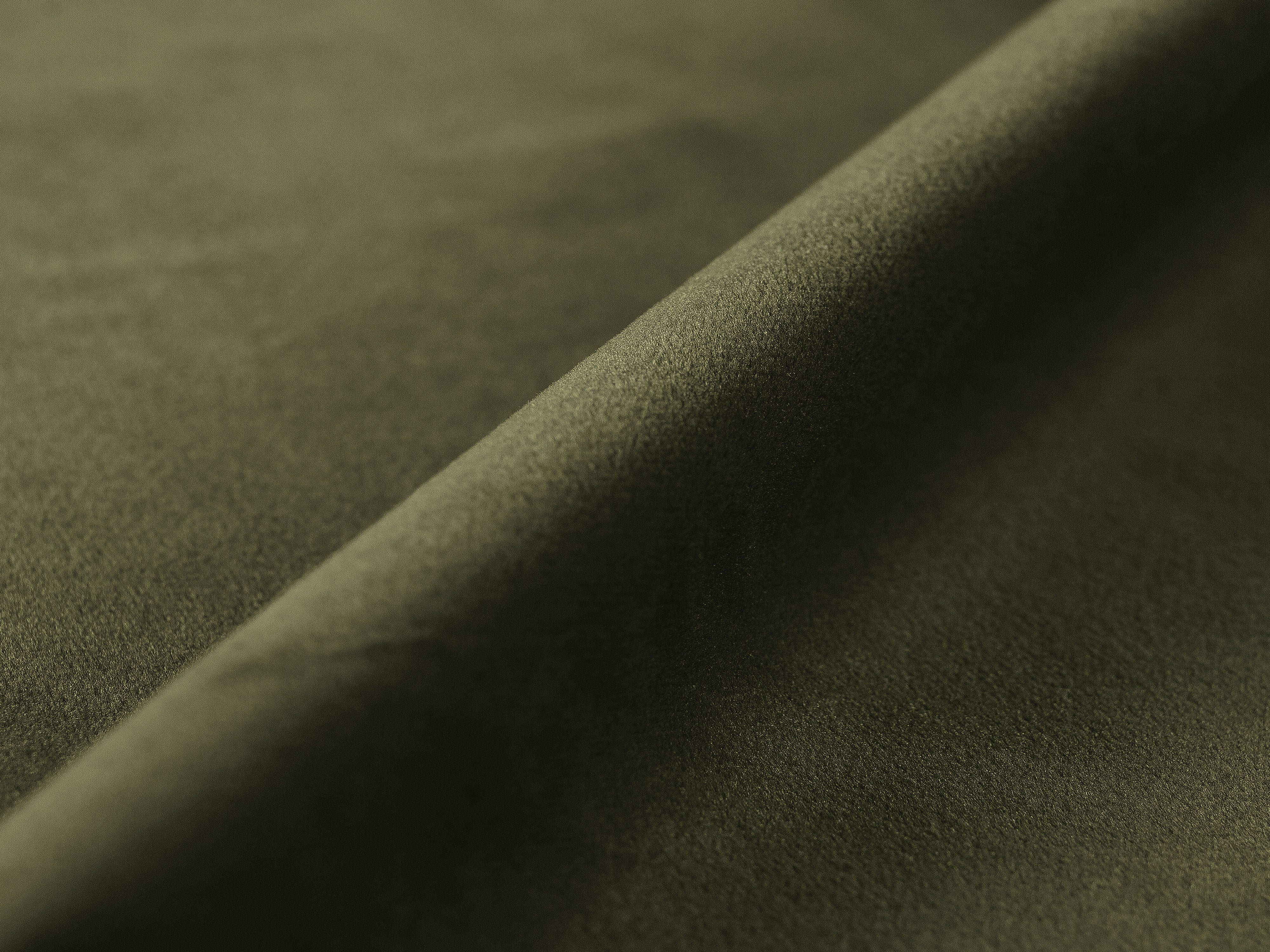 Samt-Ecksofa rechtsseitig 3-sitzig mit Schlaffunktion VICTOR grün