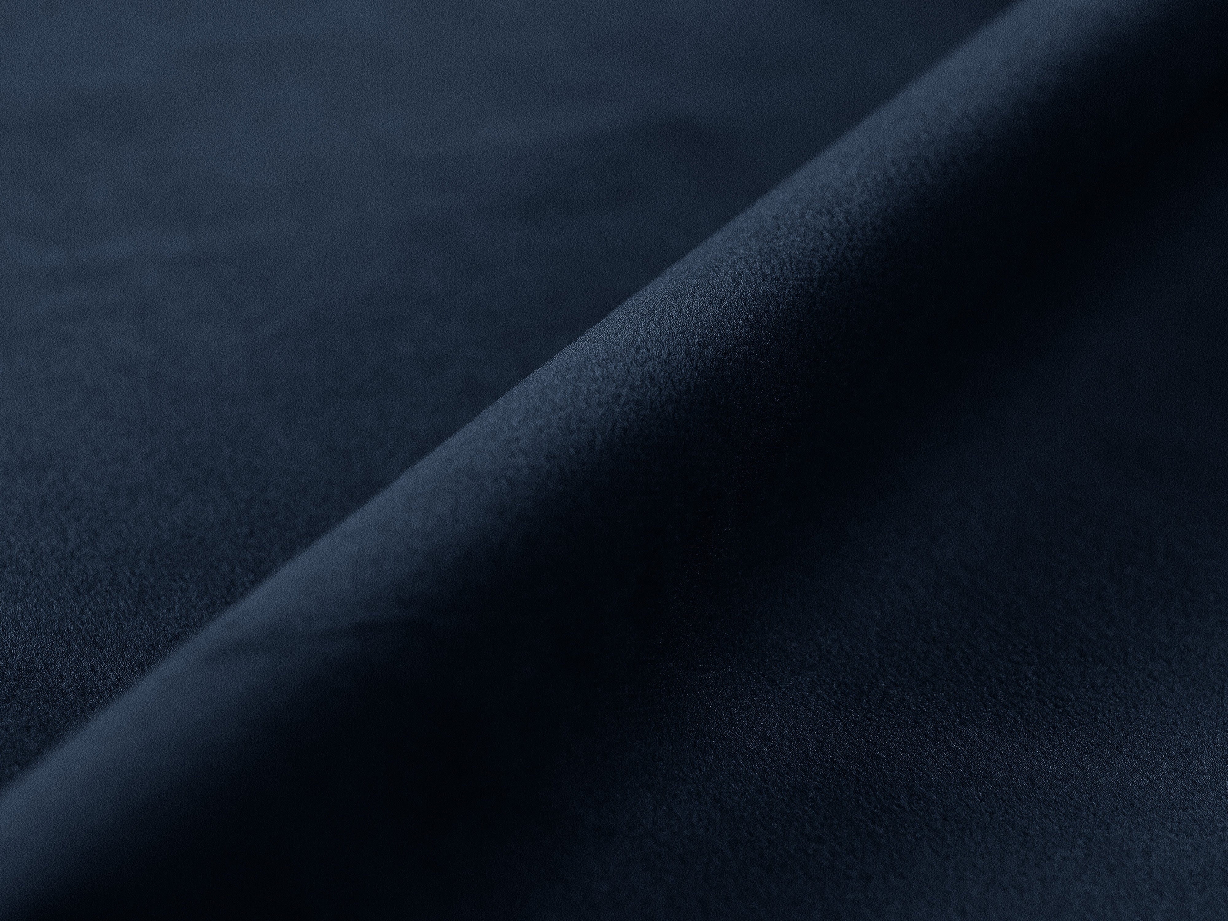 Samt-Ecksofa rechtsseitig 3-sitzig mit Schlaffunktion VICTOR in Marineblau