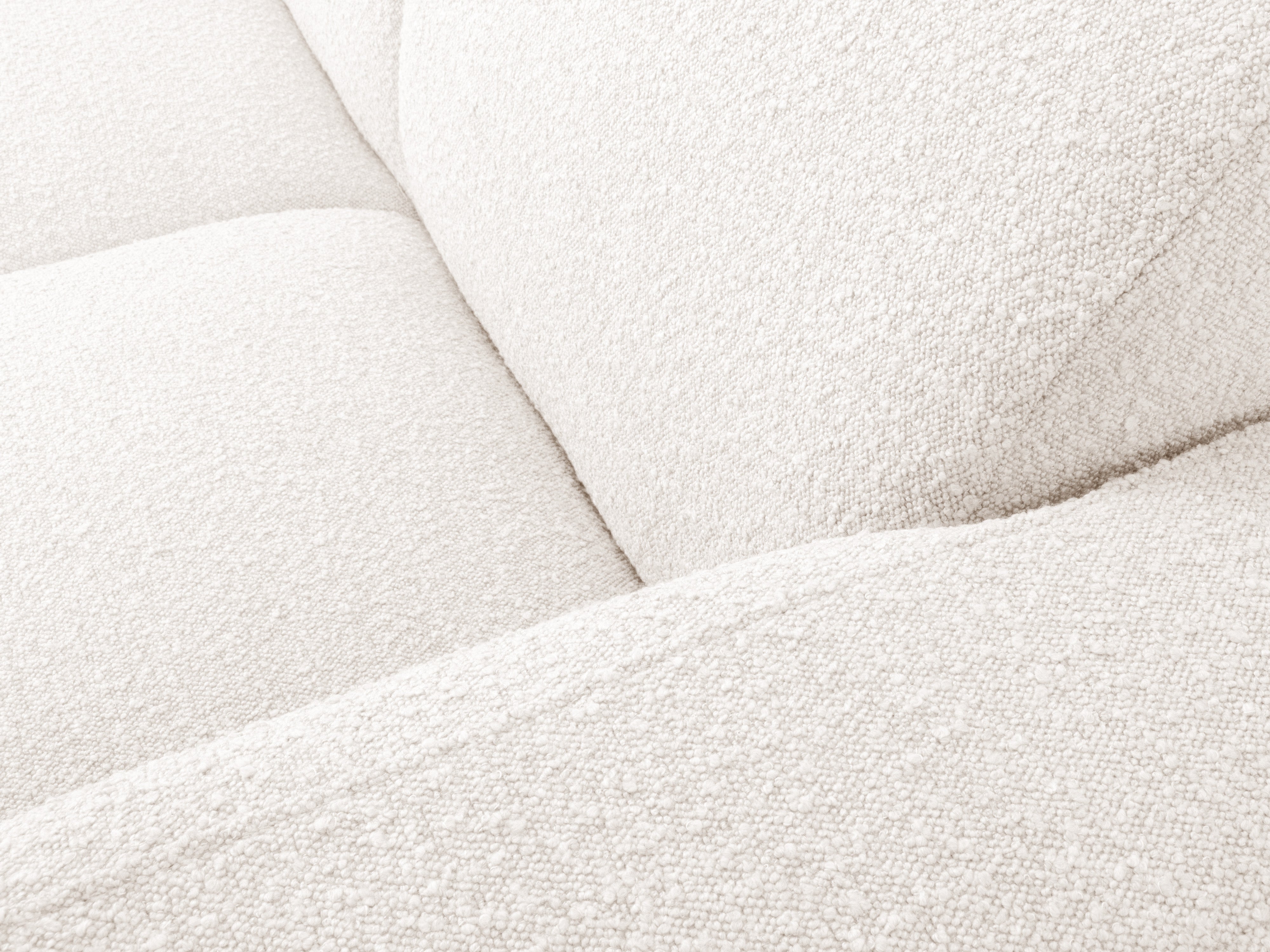 Narożnik w tkaninie boucle prawostronny MOLINO biały Micadoni Eye on Design