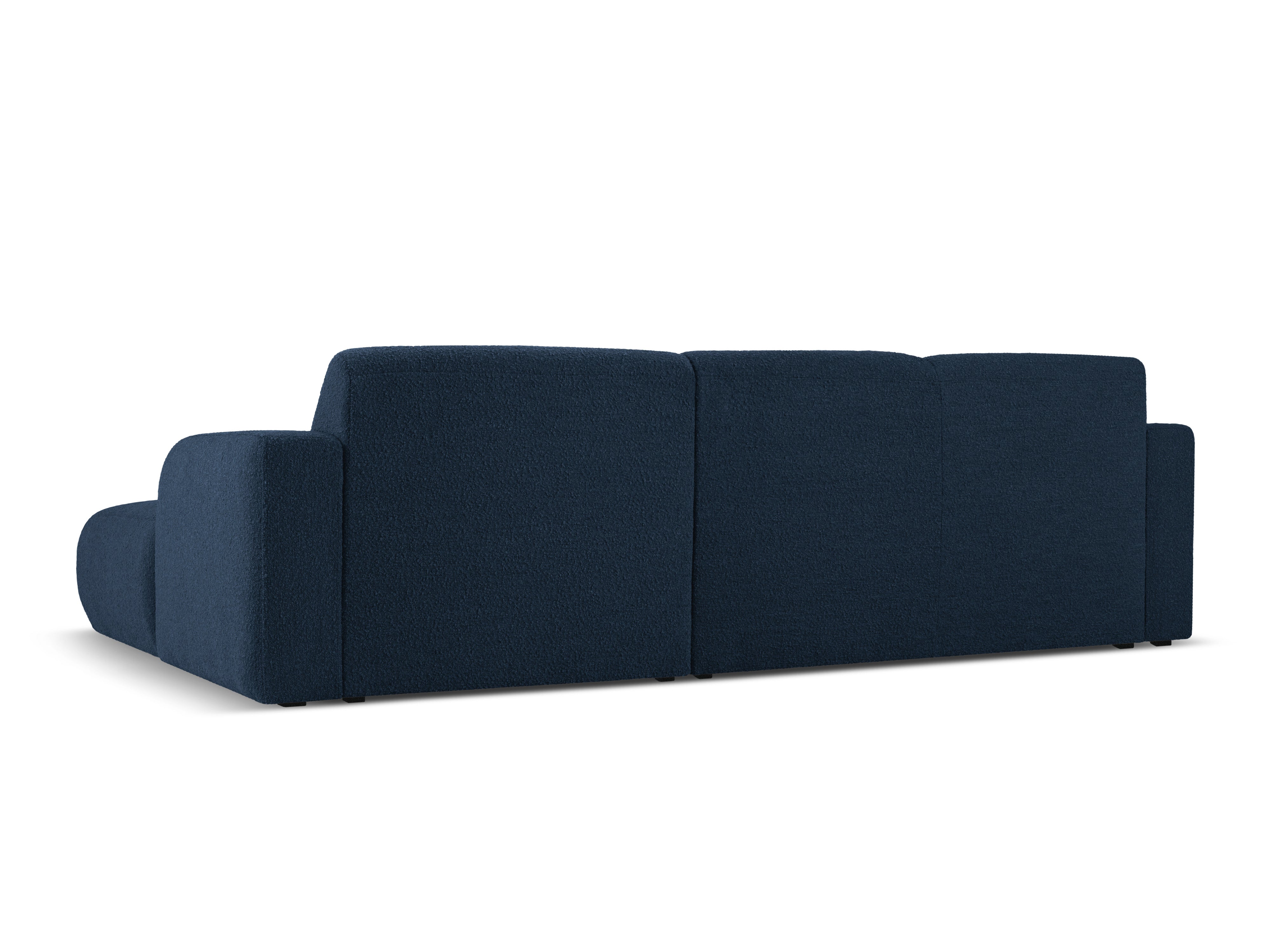 Narożnik w tkaninie boucle prawostronny MOLINO granatowy Micadoni Eye on Design