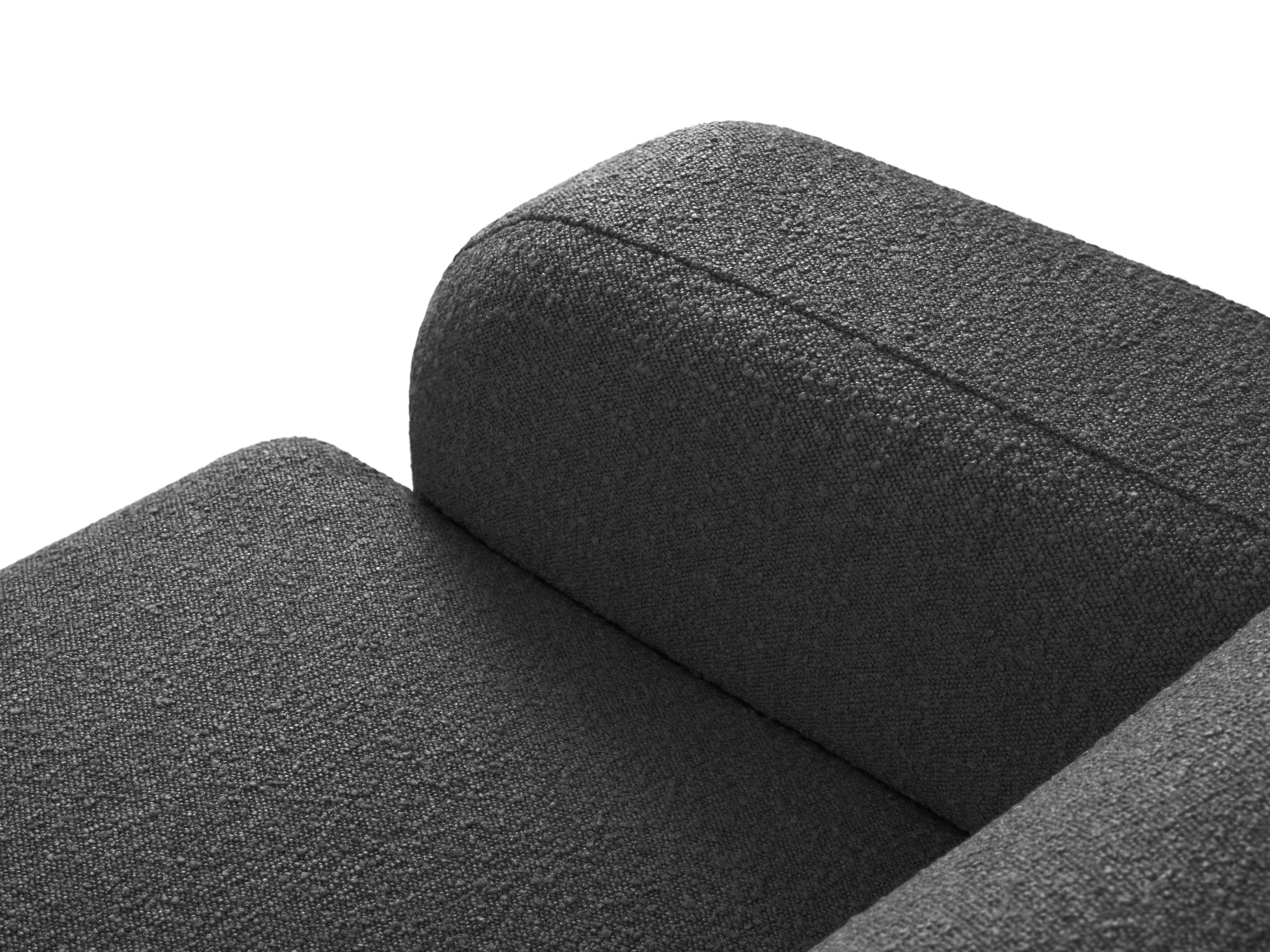 Narożnik w tkaninie boucle prawostronny otwarty MOLINO ciemnoszary Micadoni Eye on Design