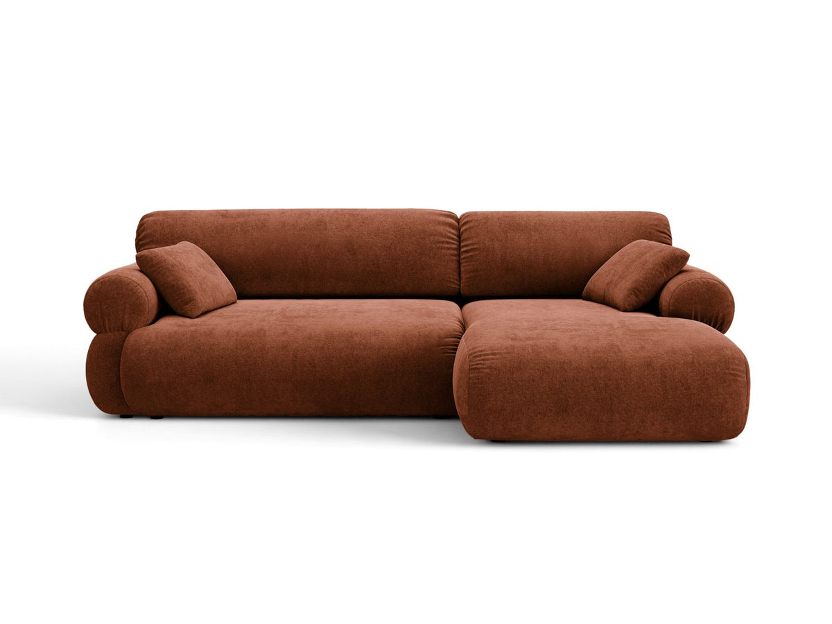 Narożnik 2,5-osobowy prawostronny OPHELIA ceglany – Micadoni