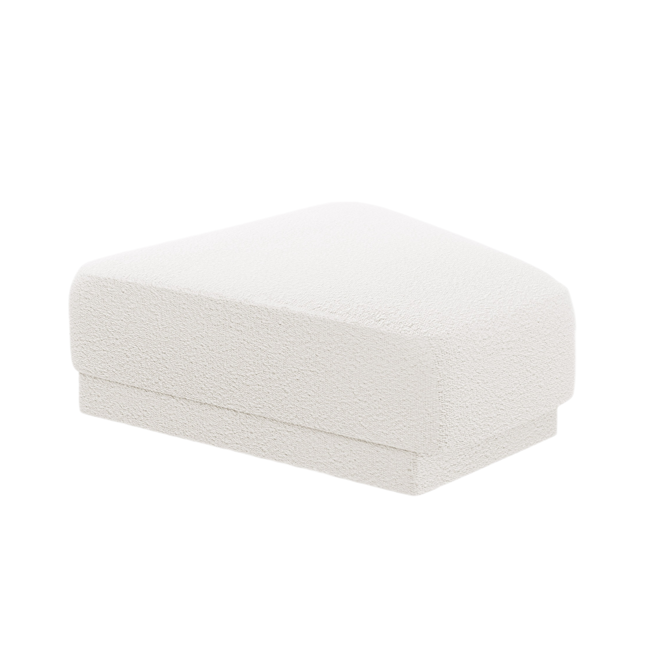 Pouf / Modul MILEY weiß Boucle