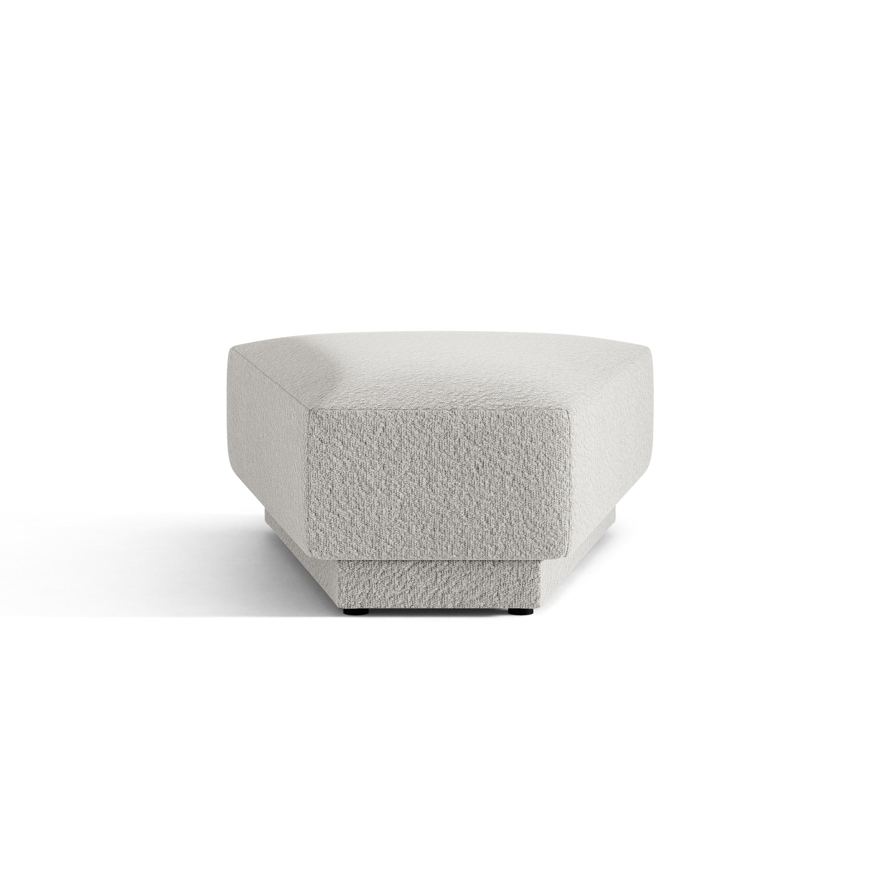Pouf / Modul MILEY hellgrau Boucle